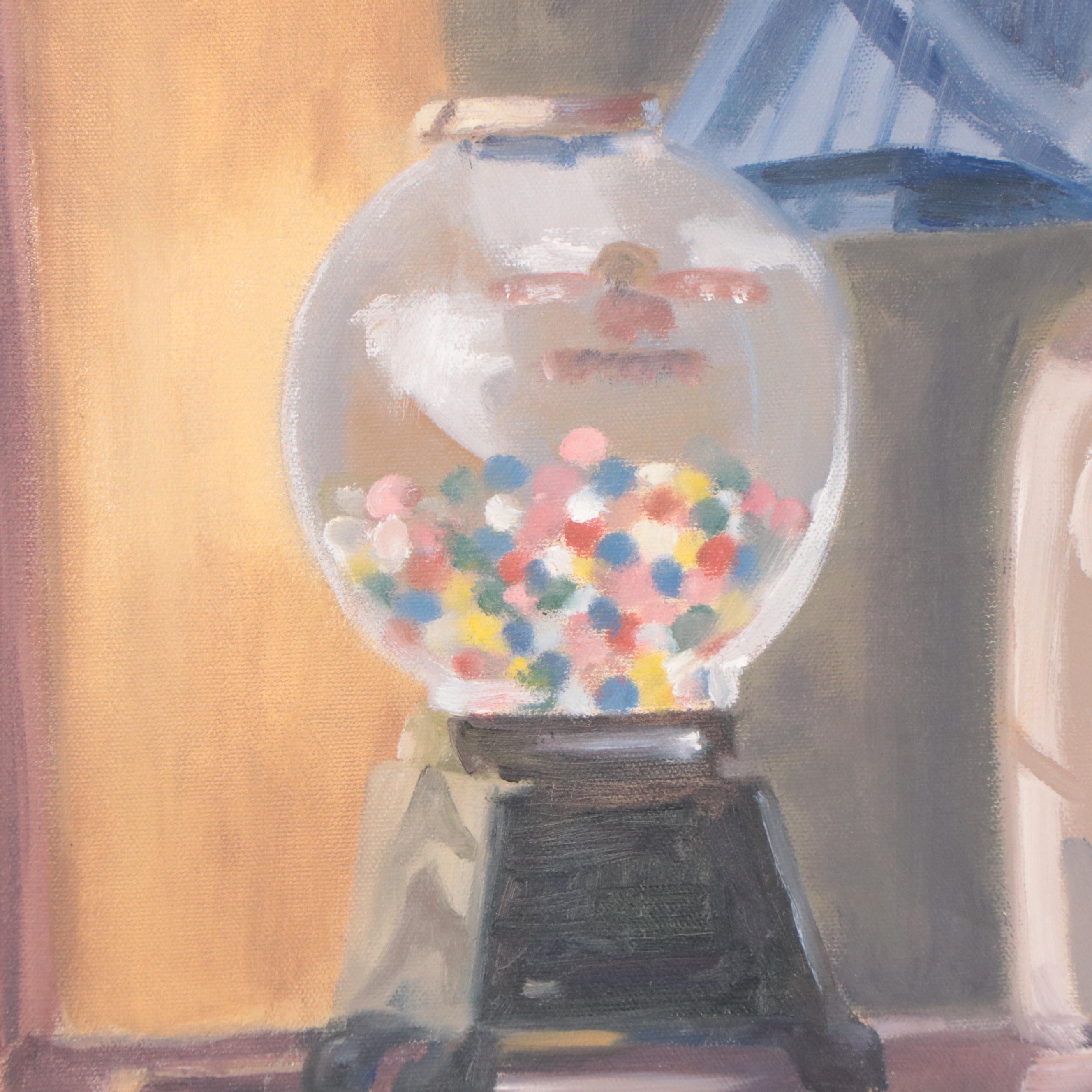 Patty MacInnis Still Life Oil Painting of Chair By Window