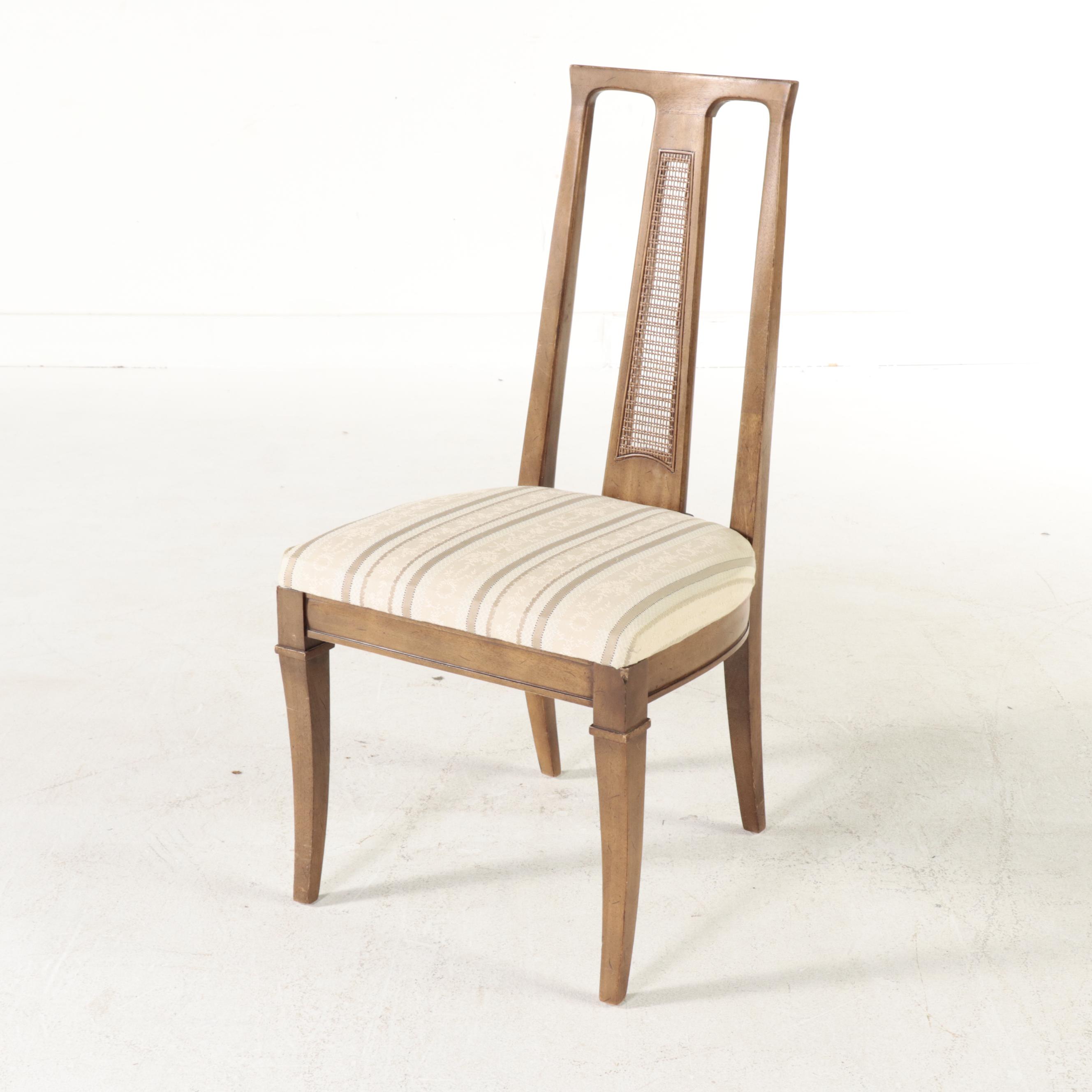 Triune by Drexel Fruitwood Dining Table and 6 Chairs