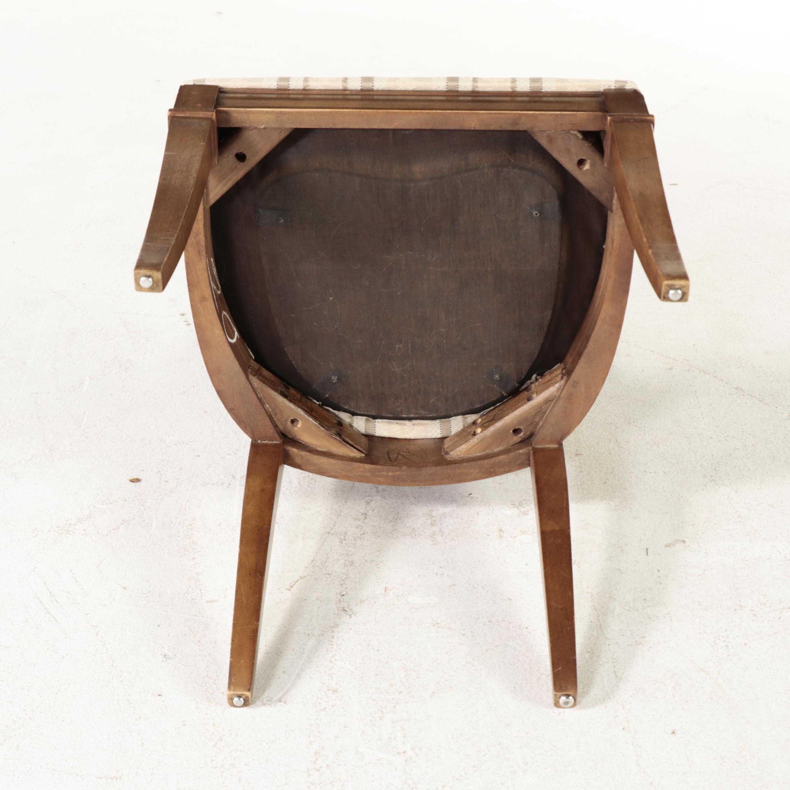 Triune by Drexel Fruitwood Dining Table and 6 Chairs