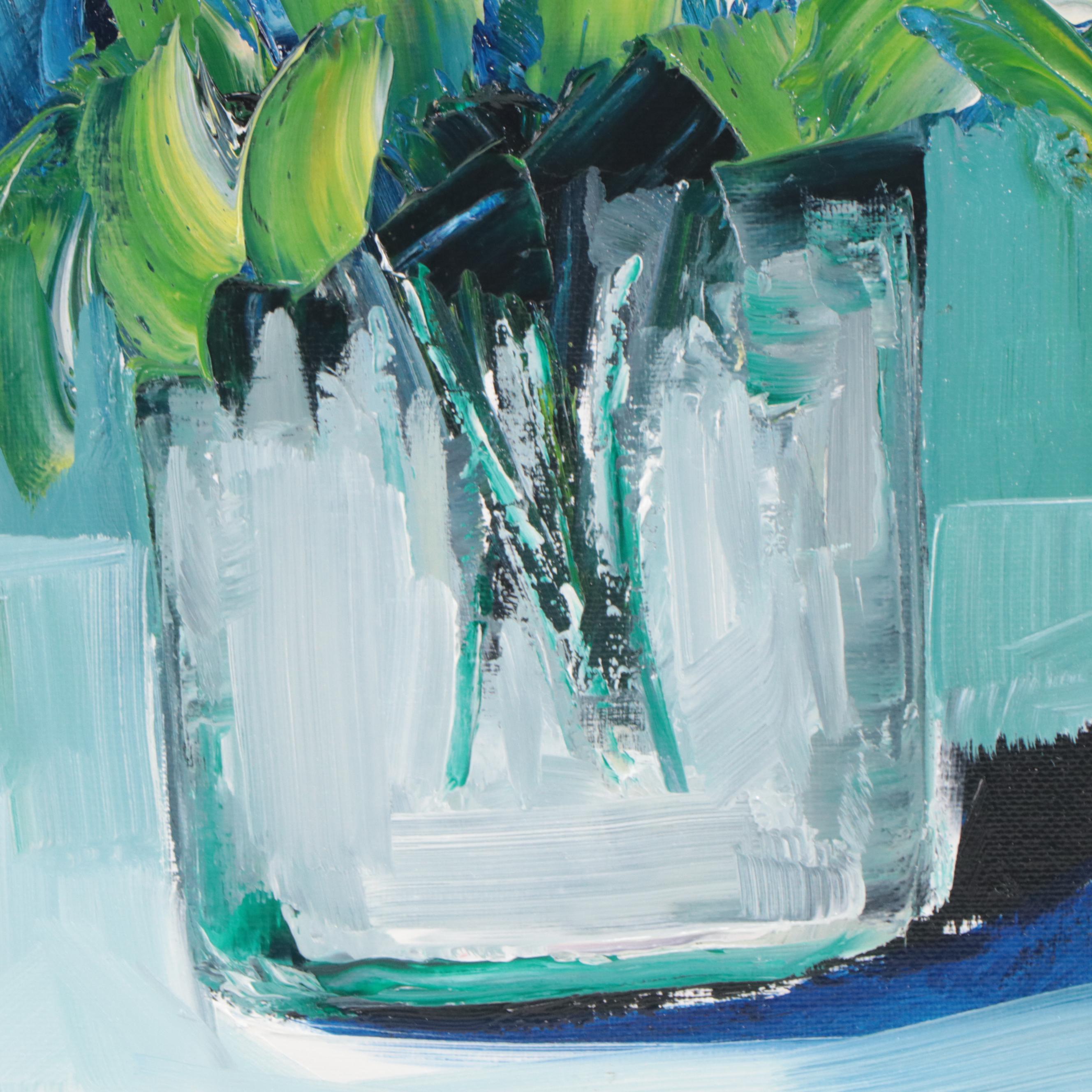 José M. Lima Floral Still Life Oil Painting, 2023