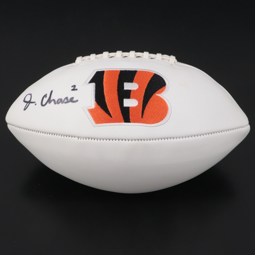Ja'Marr Chase Signed Cincinnati Bengals Football