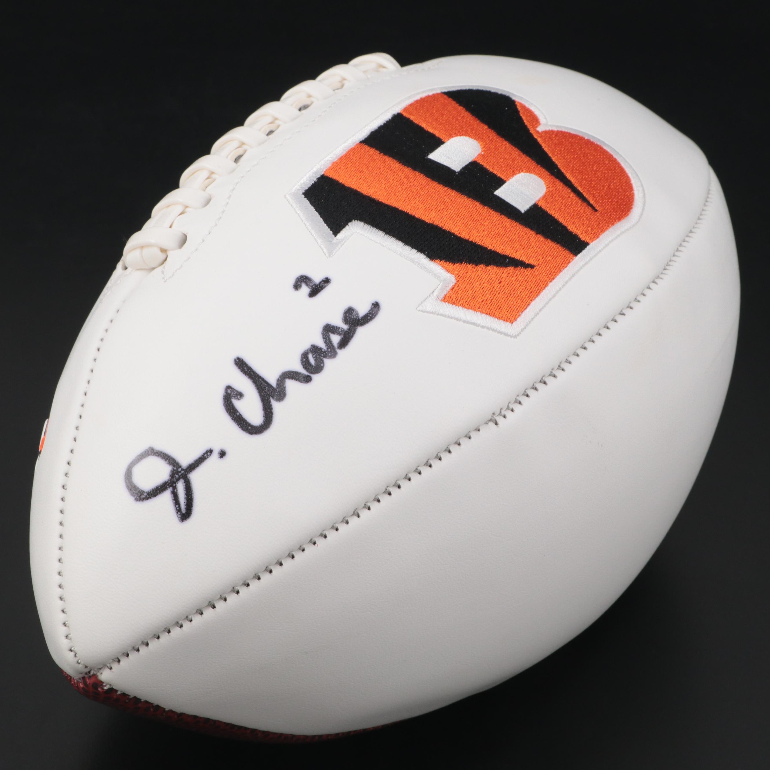 Ja'Marr Chase Signed Cincinnati Bengals Football