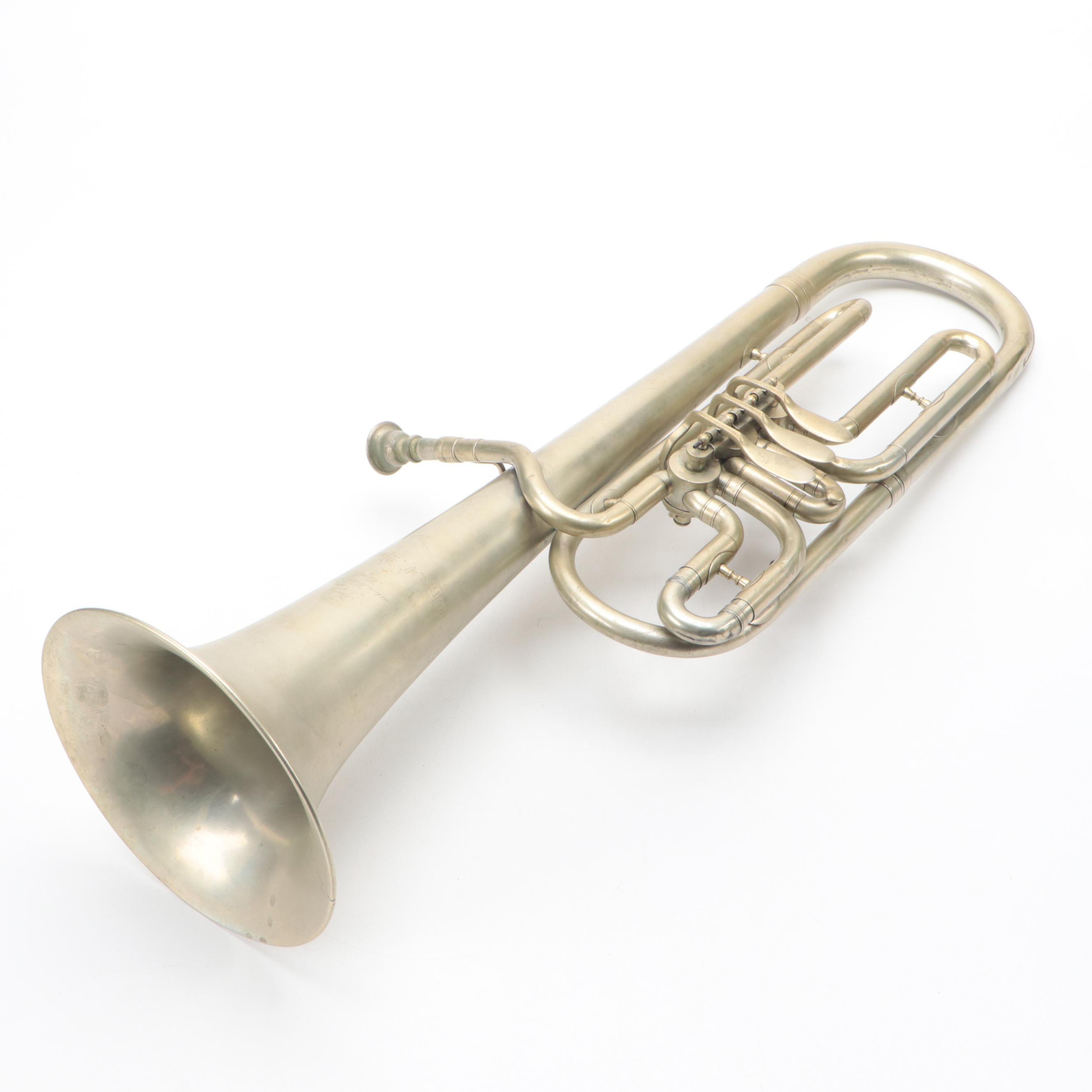 Boston Musical Instrument Manufactory Rotary Valve Alto Horn, Late 19th C