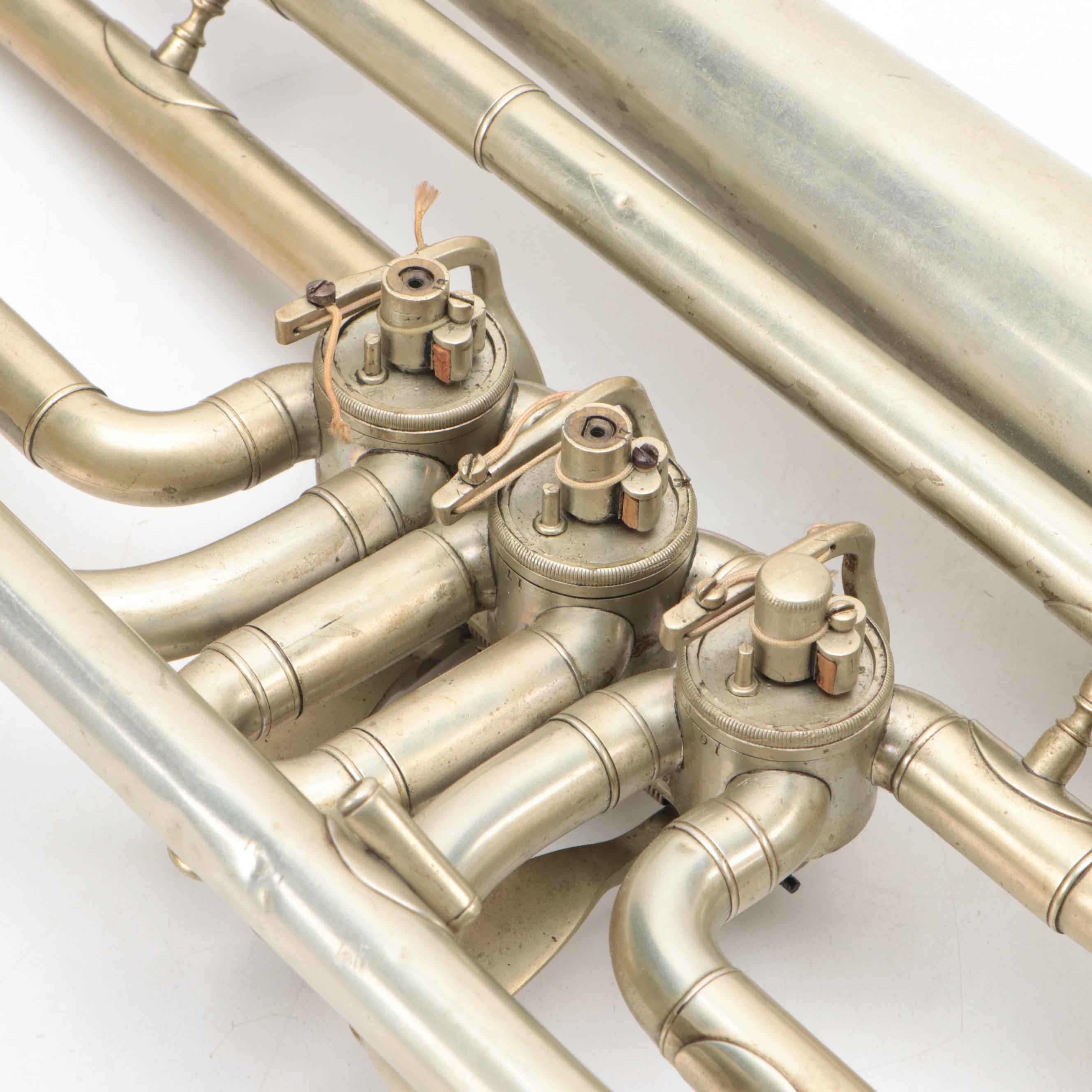 Boston Musical Instrument Manufactory Rotary Valve Alto Horn, Late 19th C