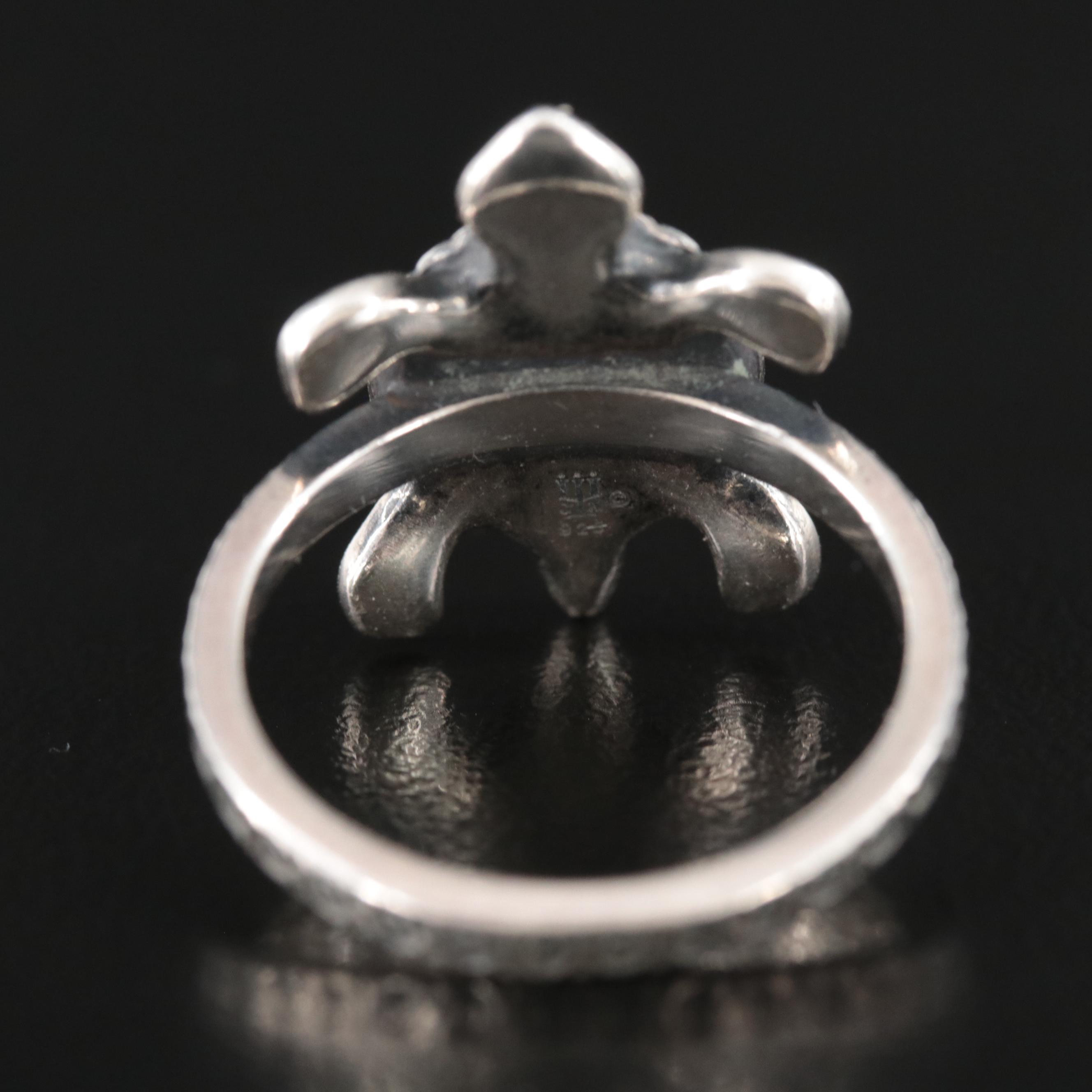 James Avery Sterling Mother-of-Pearl Turtle Ring