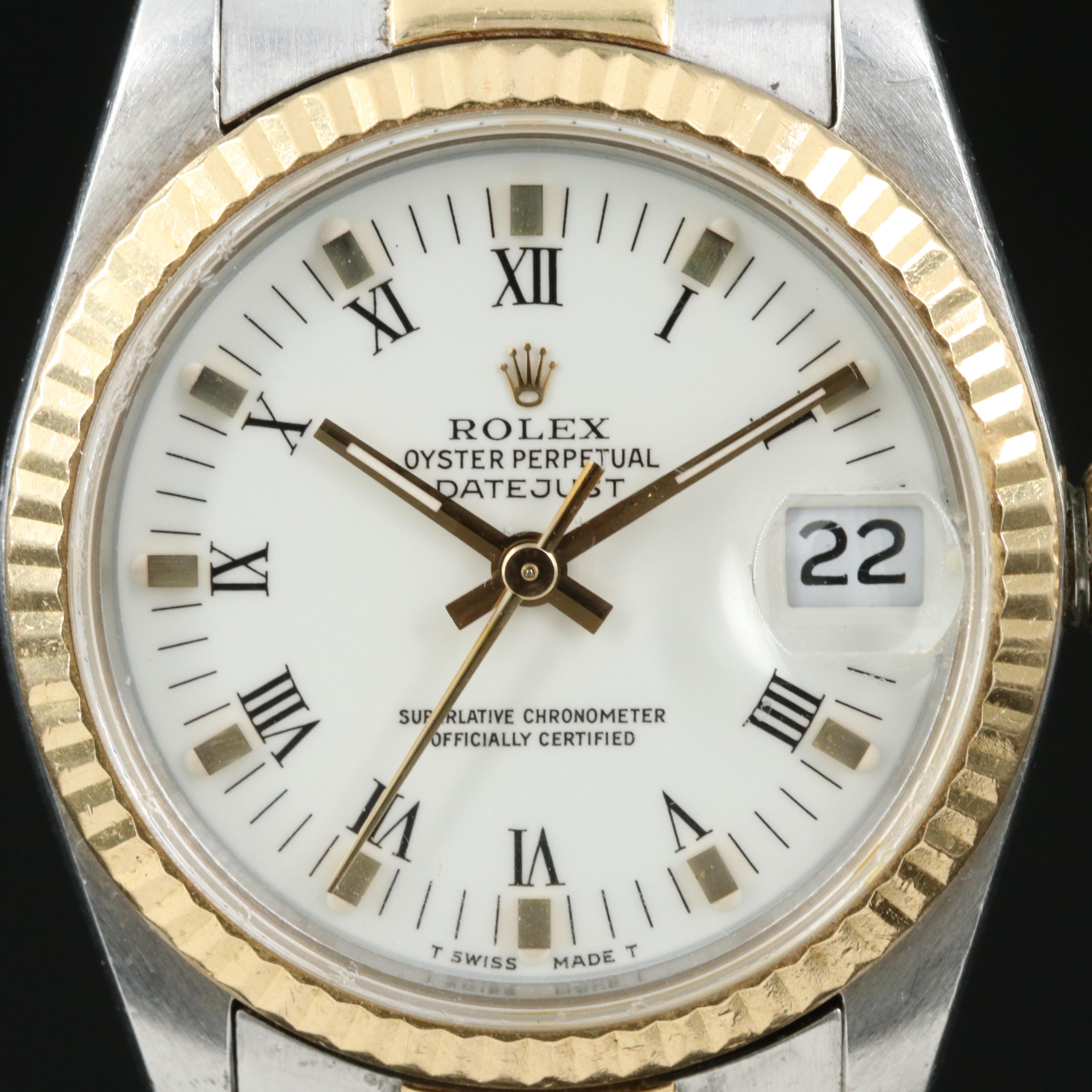 1989 Rolex Oyster Perpetual Datejust Watch