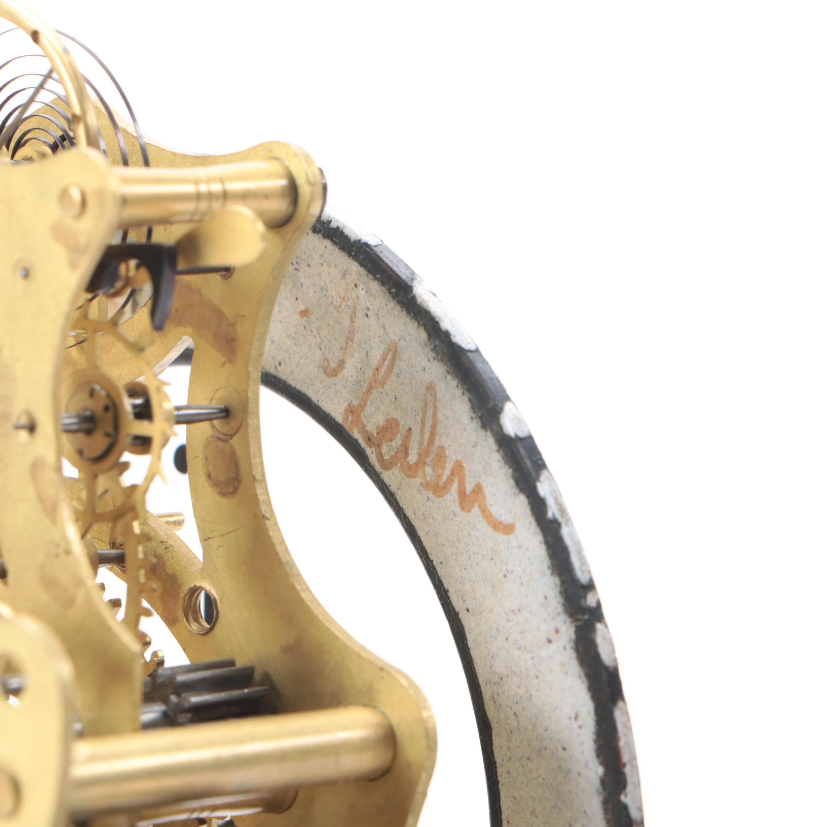 Victorian Brass Cloche Dome Skeleton Clock, Late 19th/ Early 20th Century