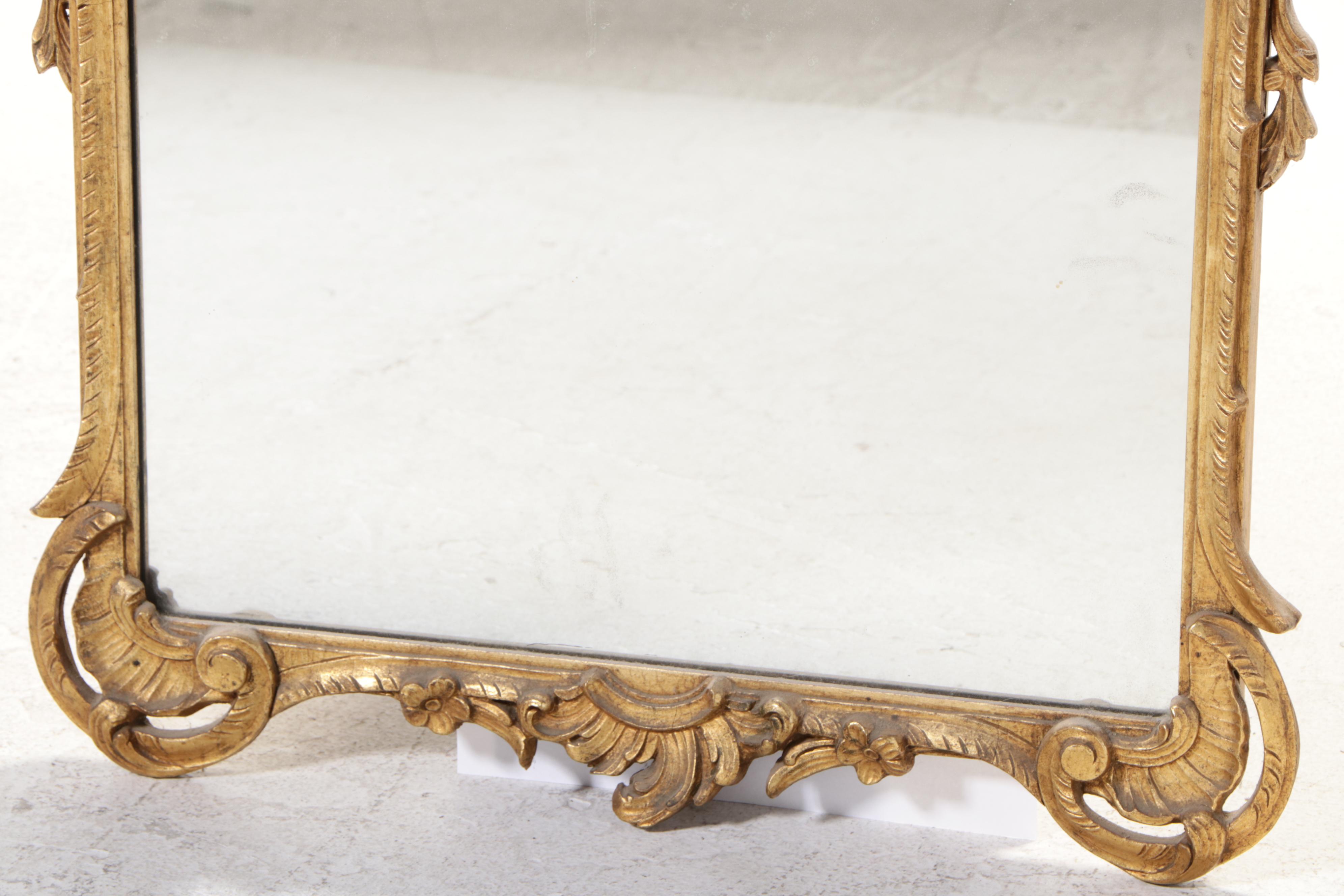 George III Style Giltwood and Composition Mirror, Early to Mid 20th Century