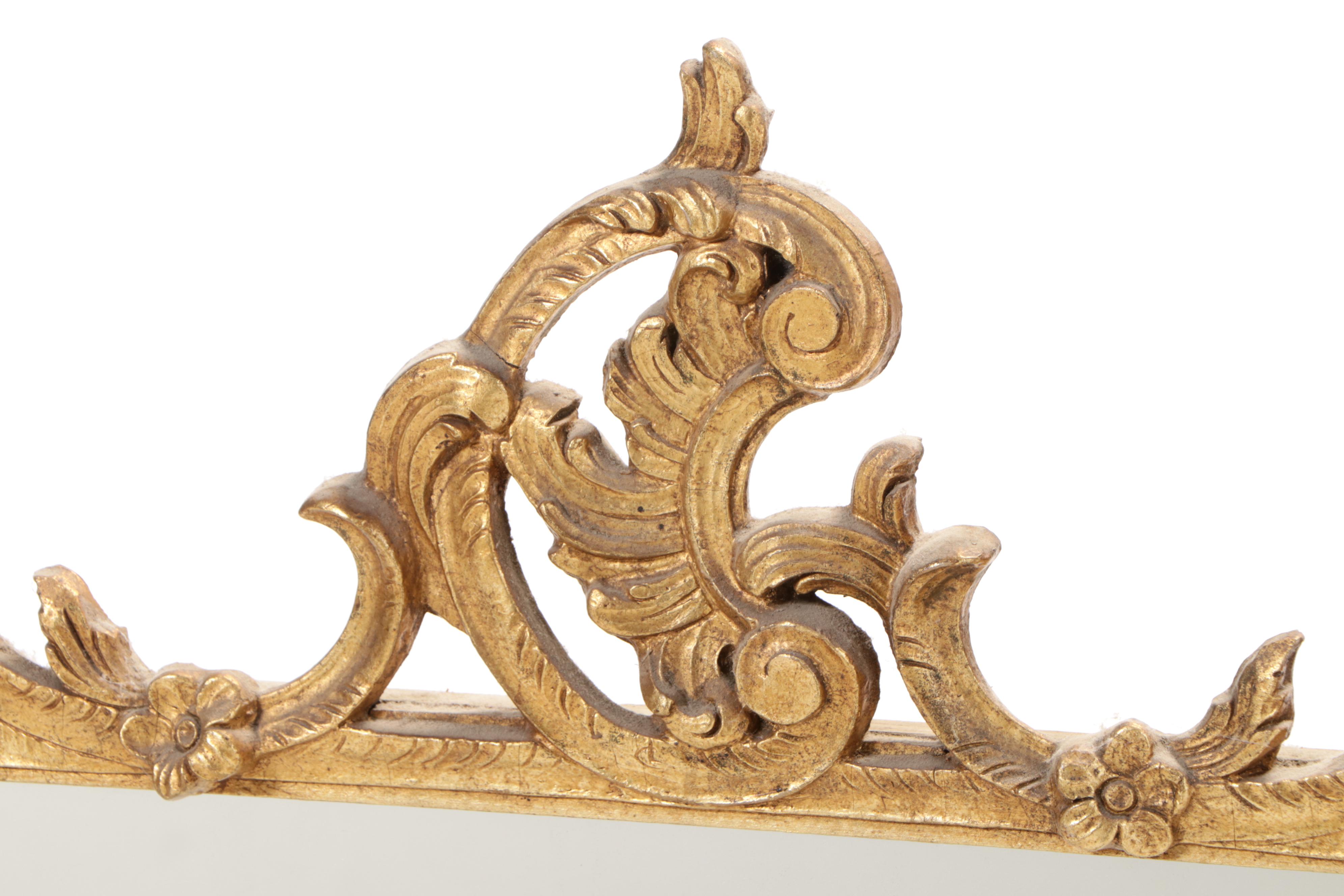 George III Style Giltwood and Composition Mirror, Early to Mid 20th Century