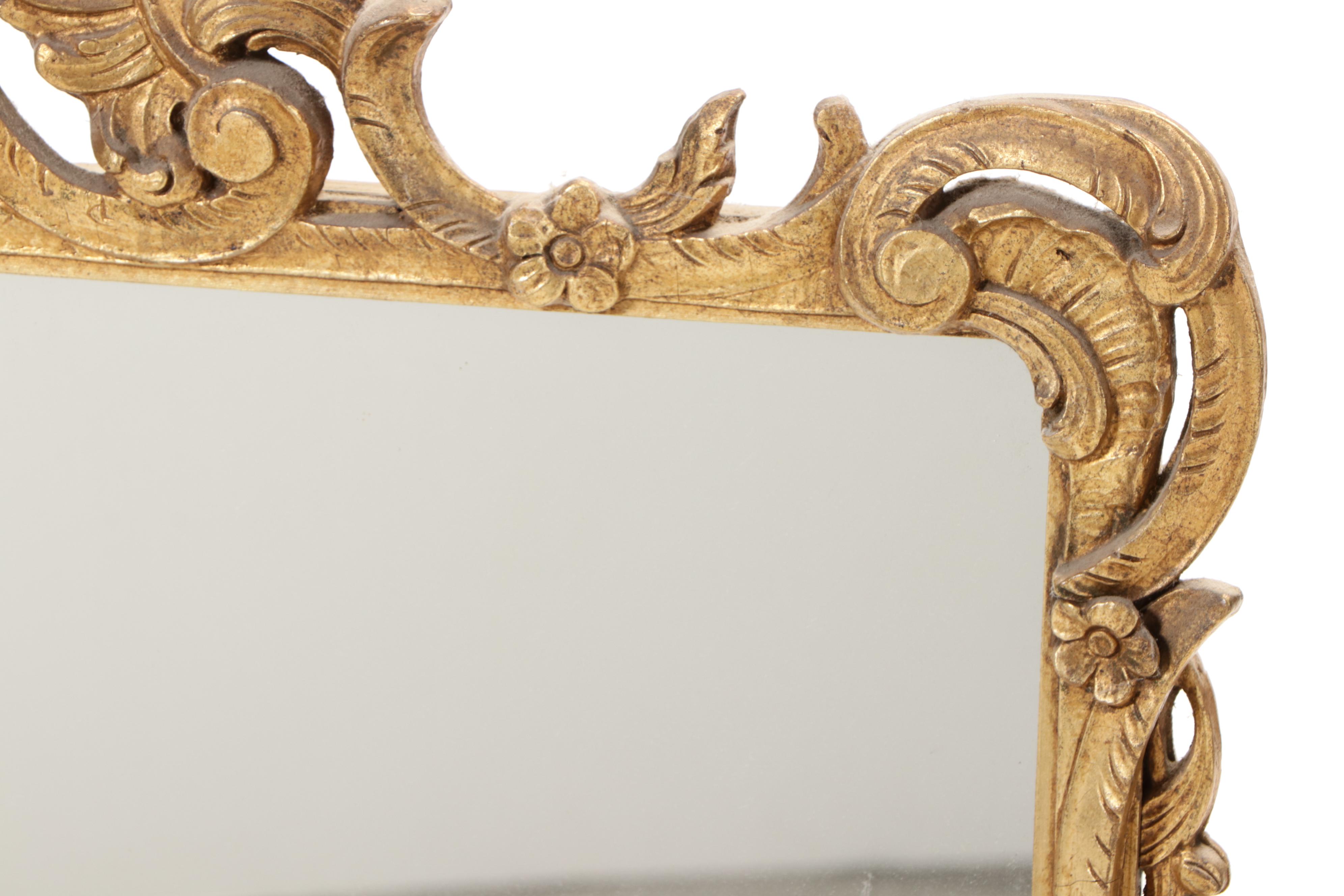 George III Style Giltwood and Composition Mirror, Early to Mid 20th Century