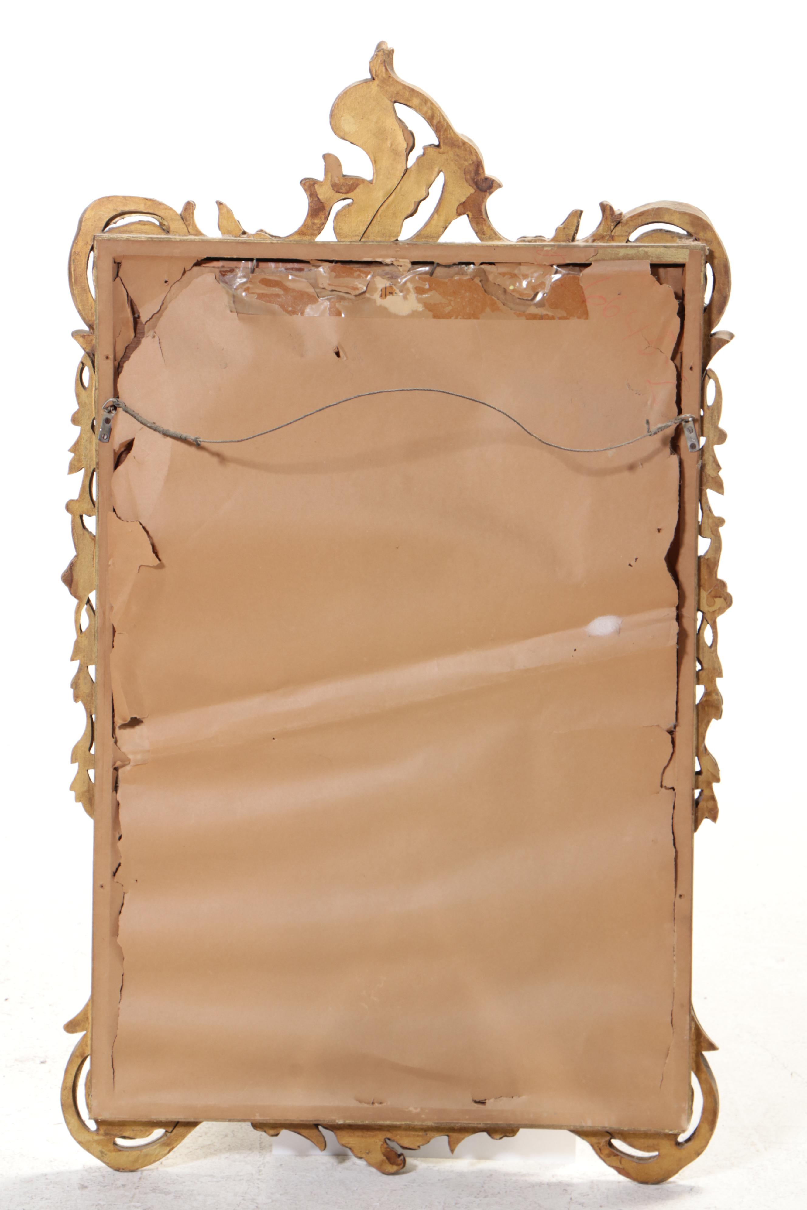 George III Style Giltwood and Composition Mirror, Early to Mid 20th Century