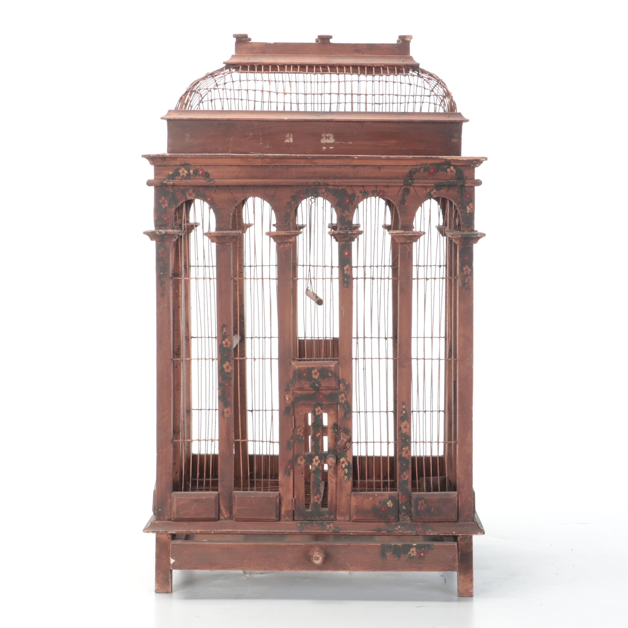 Hand-Crafted Victorian Bird Cage