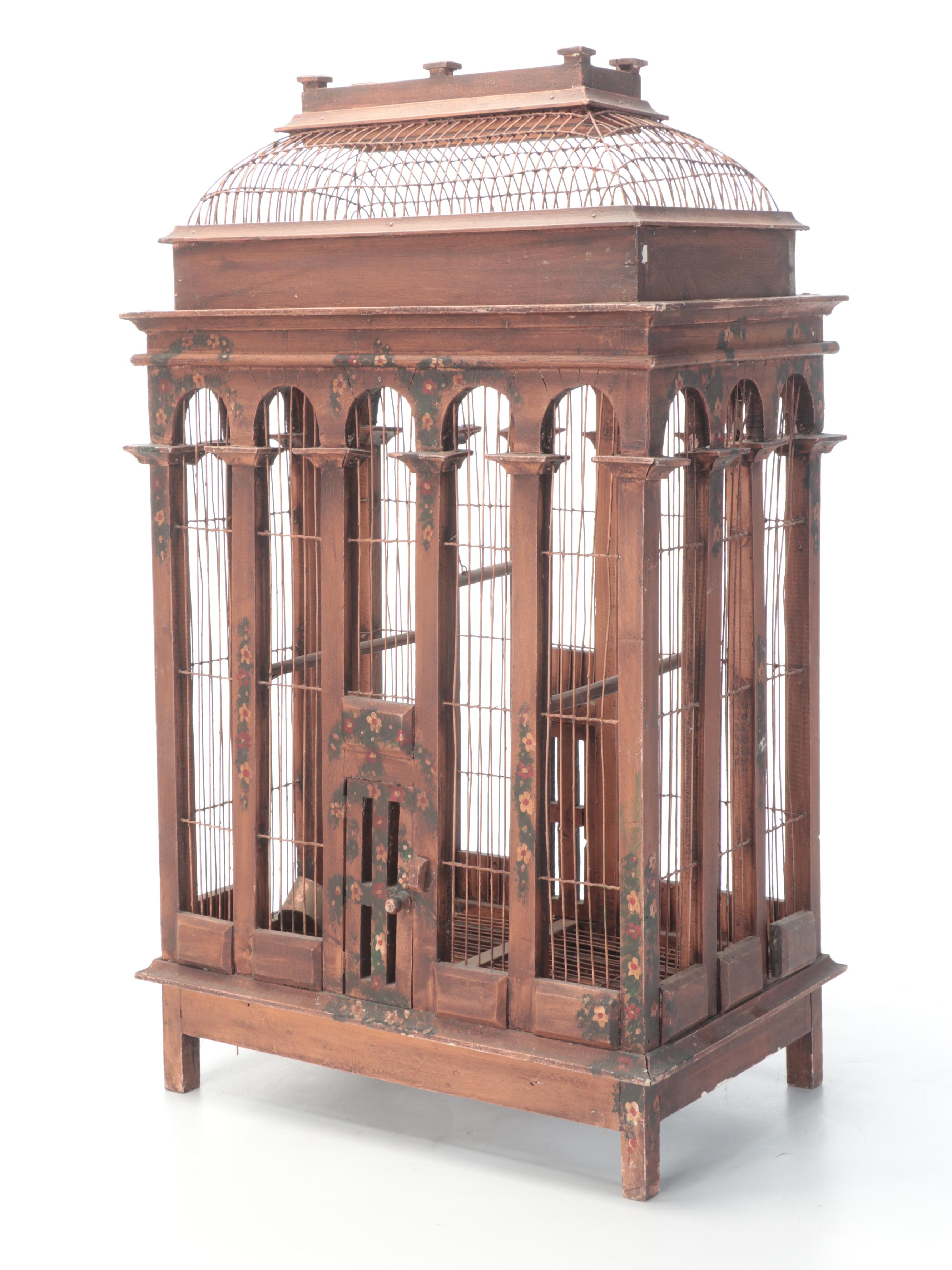 Hand-Crafted Victorian Bird Cage