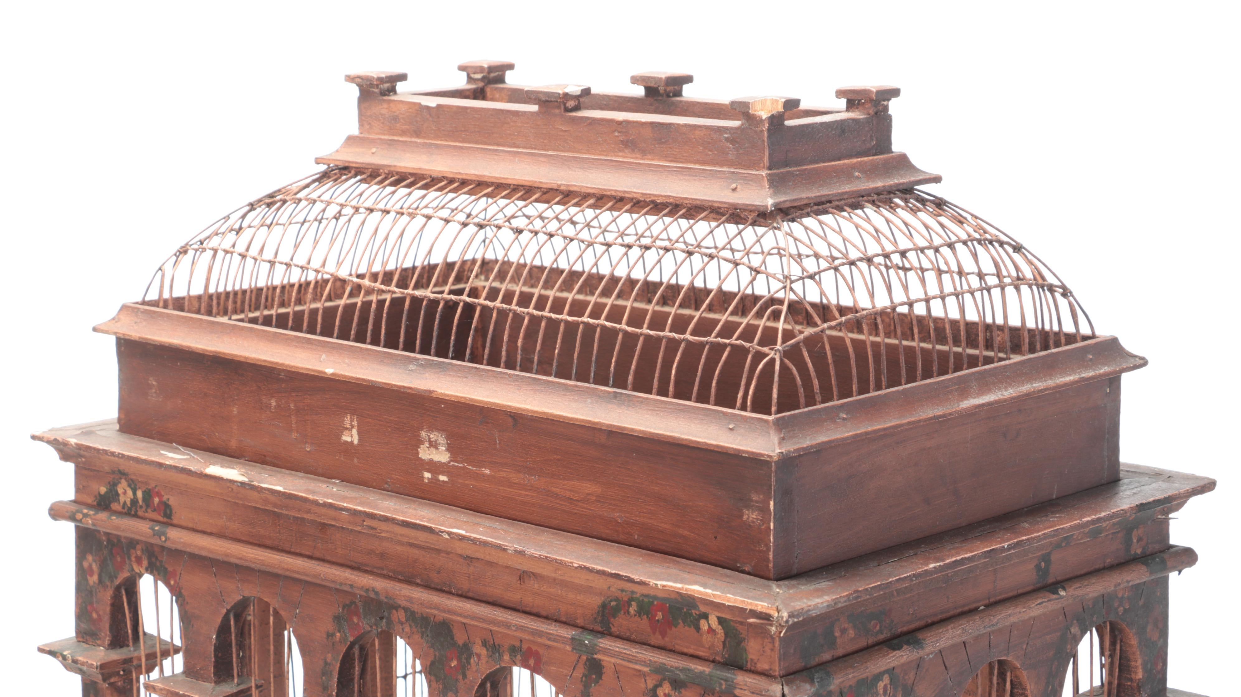 Hand-Crafted Victorian Bird Cage