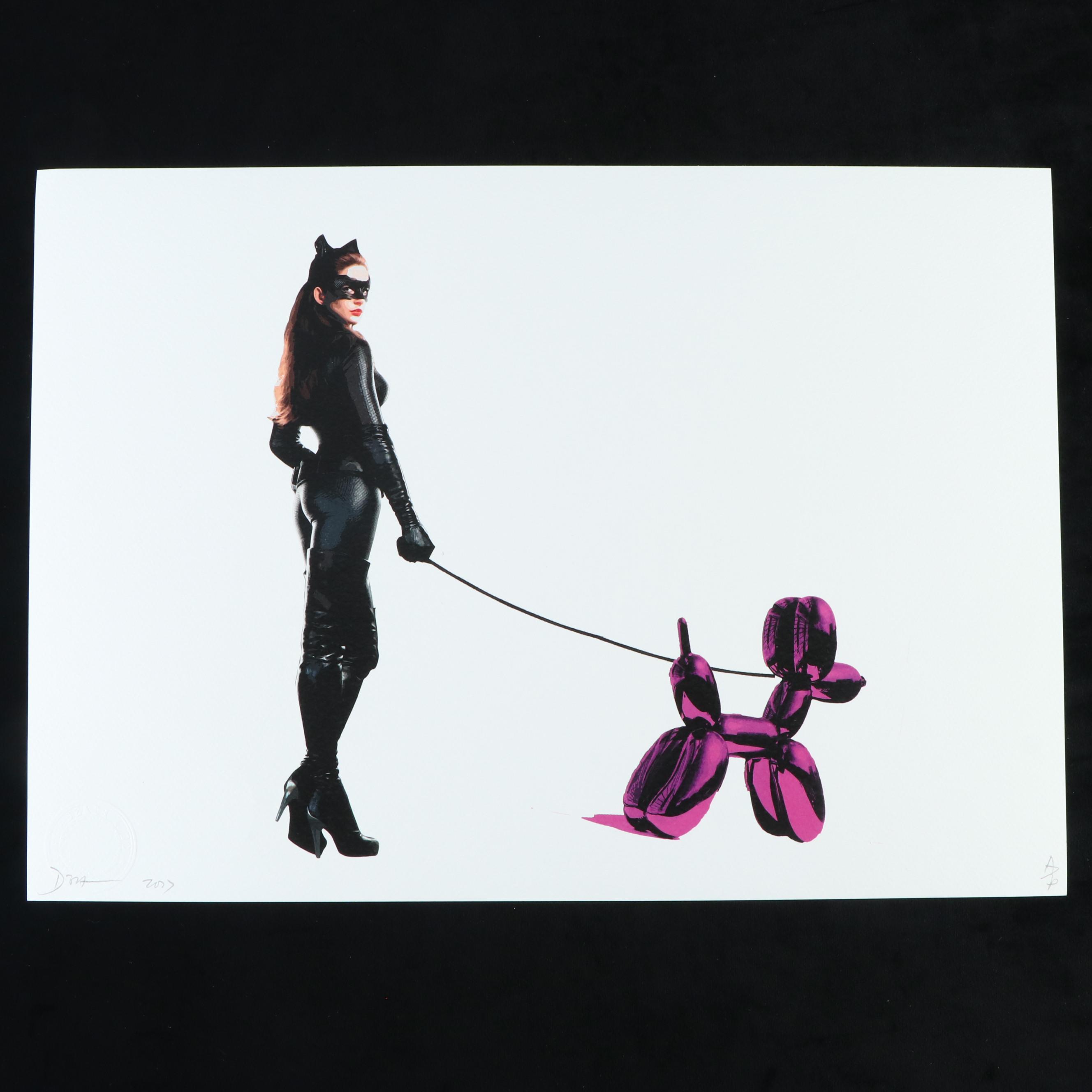 Death NYC Pop Art Graphic Print of Catwoman