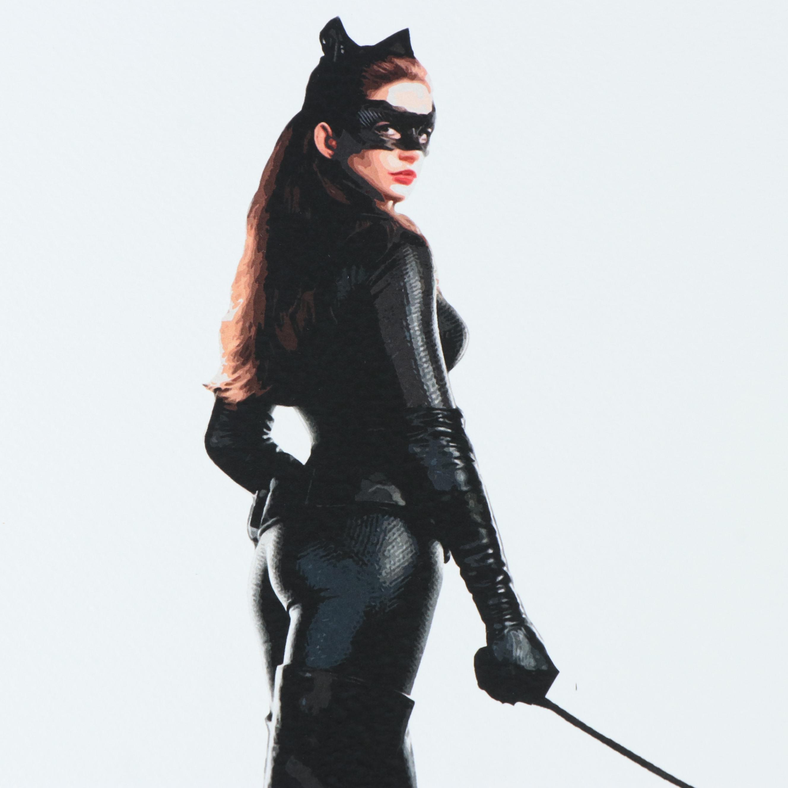 Death NYC Pop Art Graphic Print of Catwoman