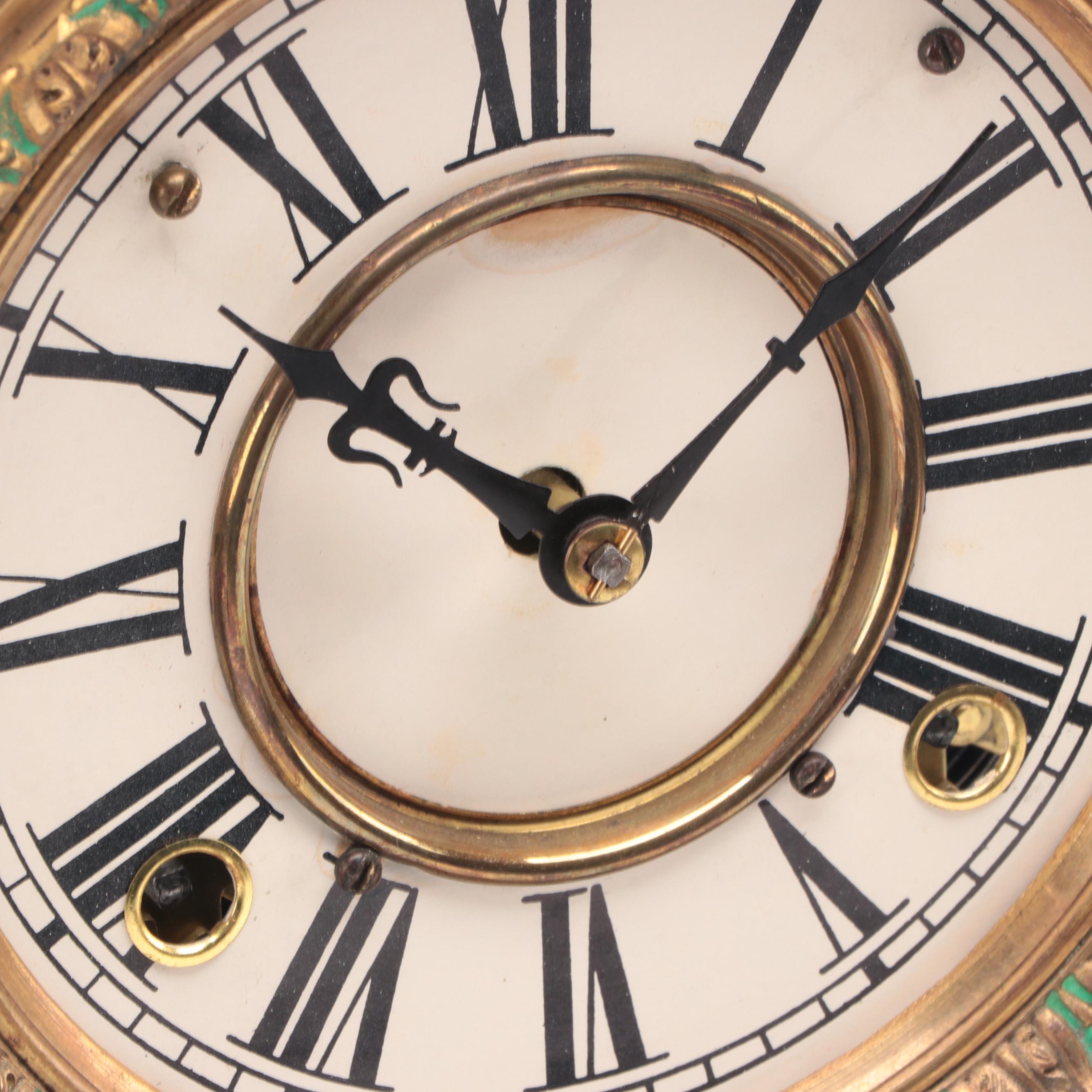 H.J. Davies Crystal Gem Dome Mantel Clock and Mirror, 1875