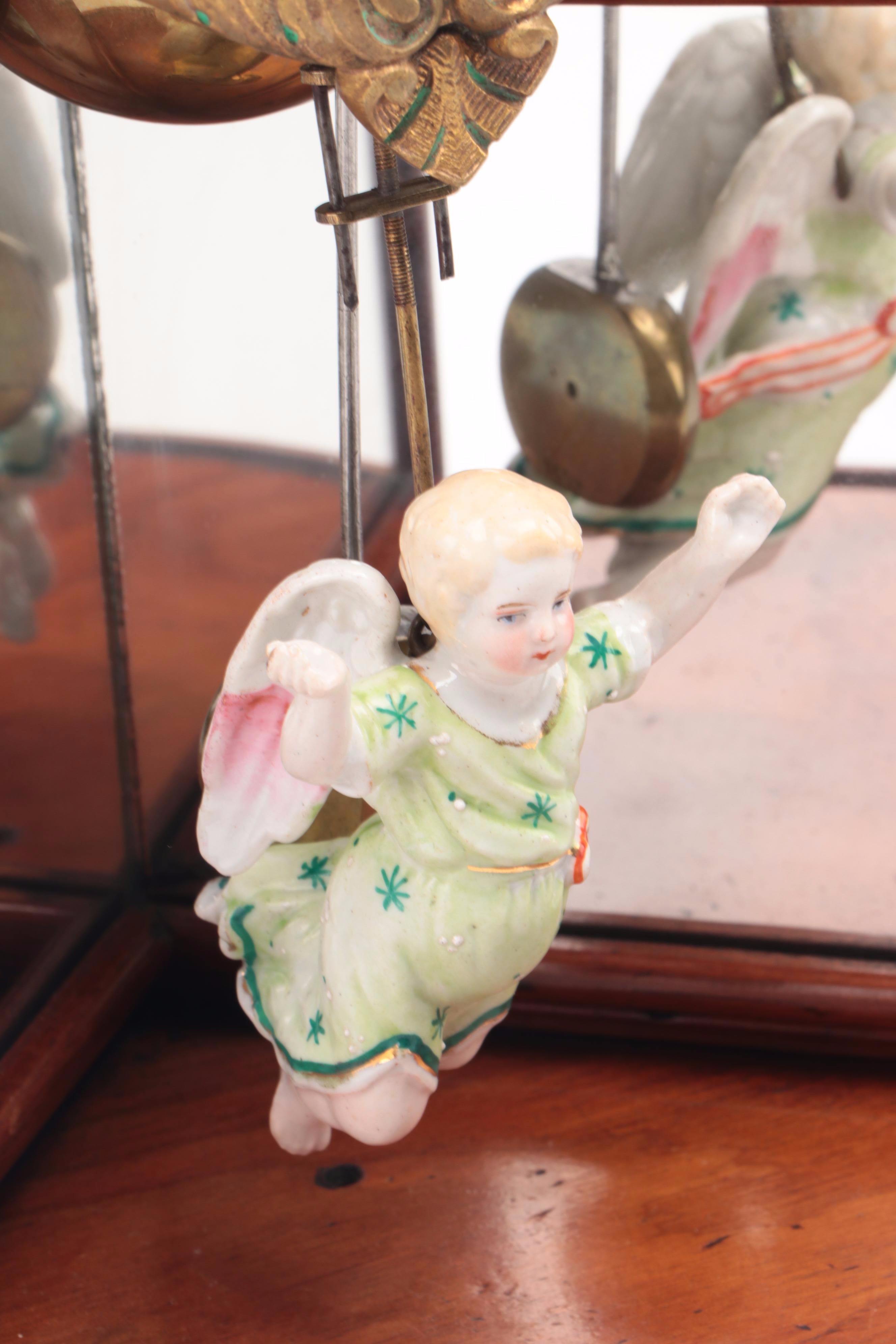 H.J. Davies Crystal Gem Dome Mantel Clock and Mirror, 1875