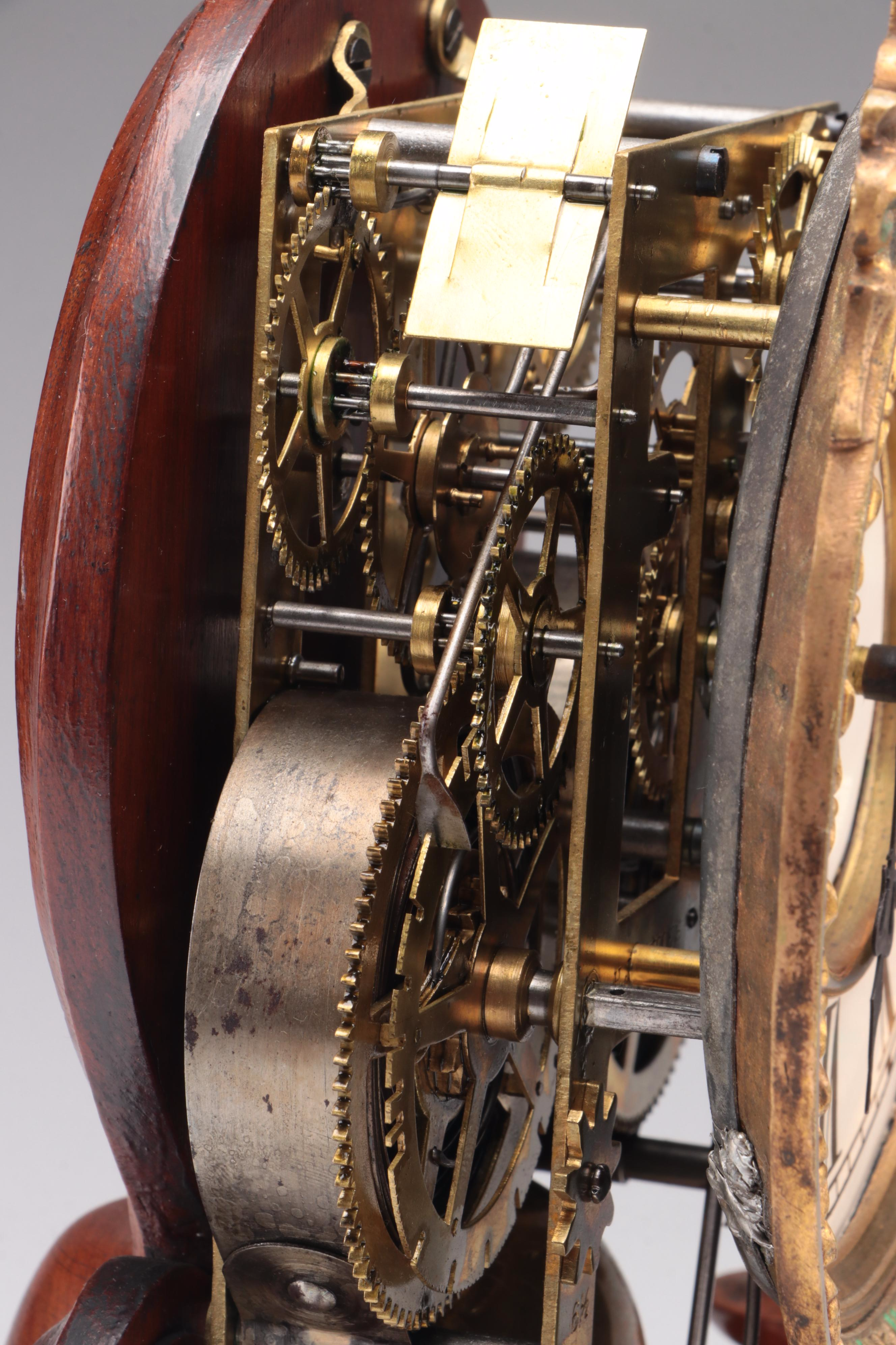 H.J. Davies Crystal Gem Dome Mantel Clock and Mirror, 1875