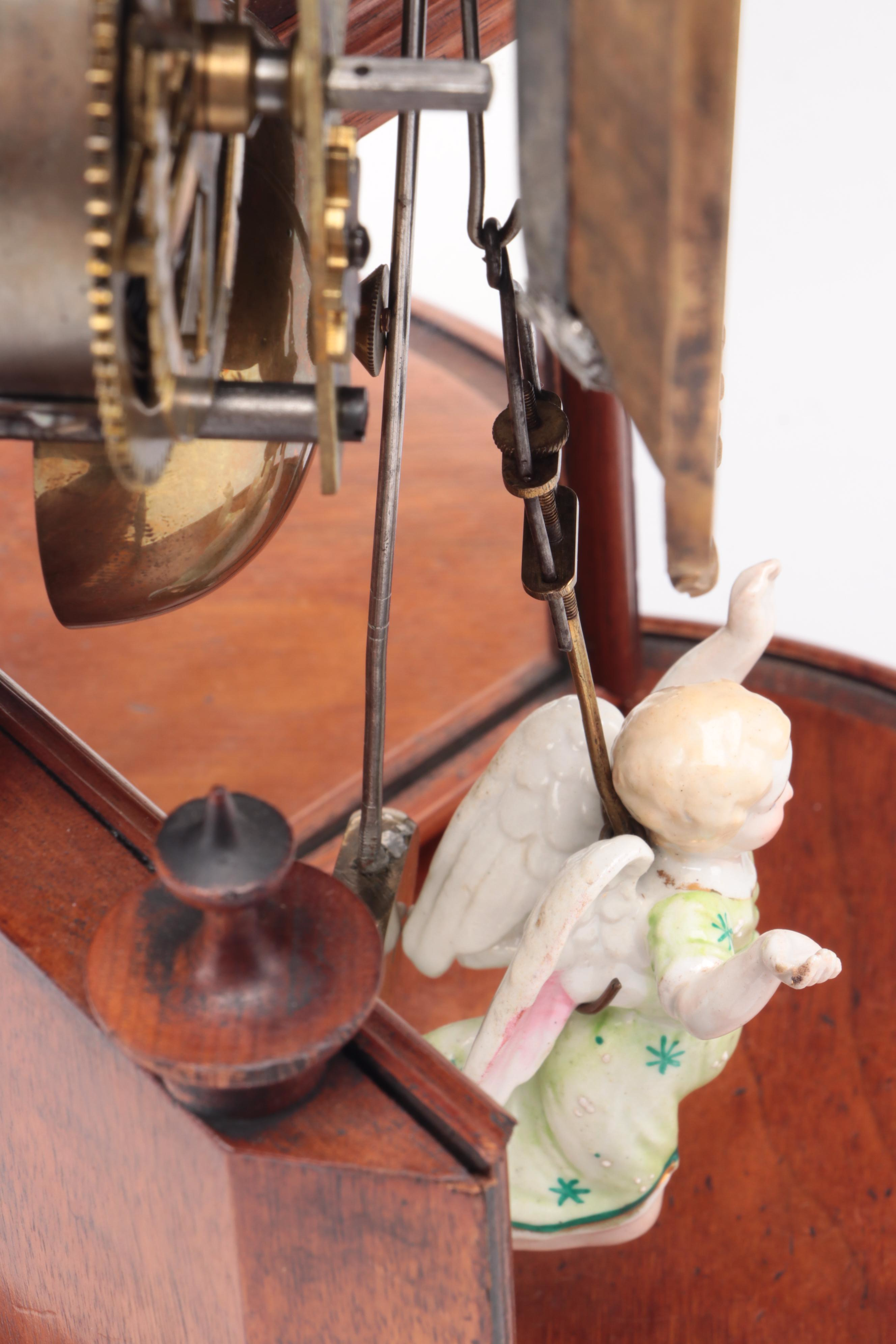 H.J. Davies Crystal Gem Dome Mantel Clock and Mirror, 1875