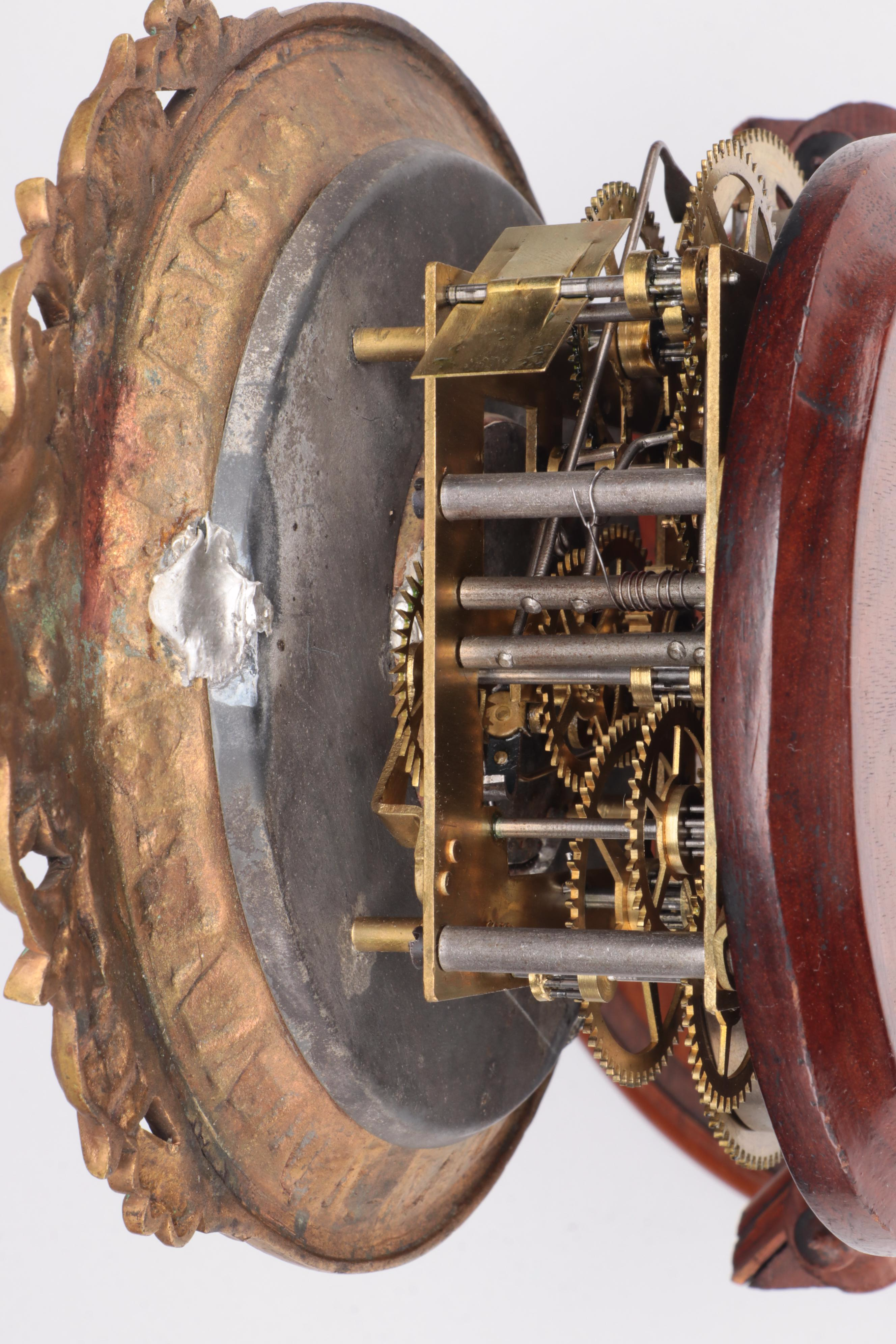 H.J. Davies Crystal Gem Dome Mantel Clock and Mirror, 1875