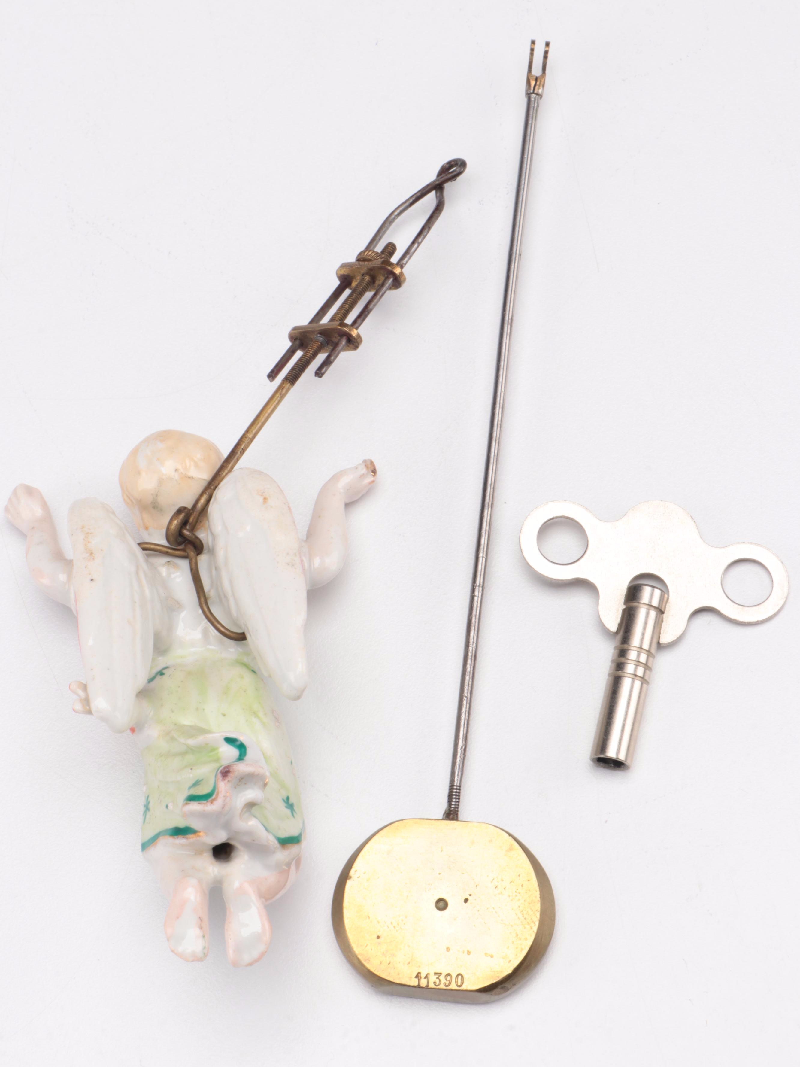 H.J. Davies Crystal Gem Dome Mantel Clock and Mirror, 1875