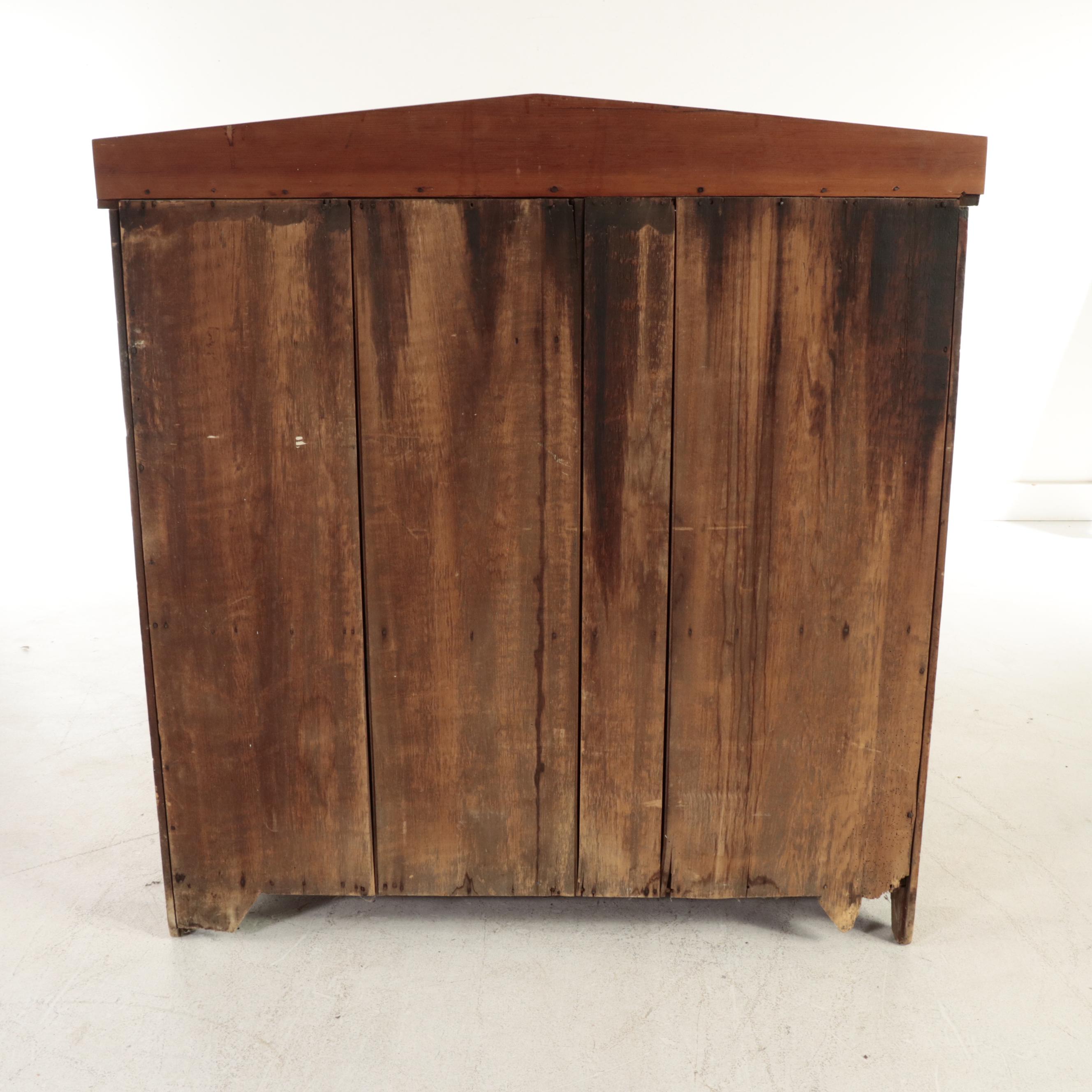 American Primitive Pine Jelly Cupboard, 19th Century