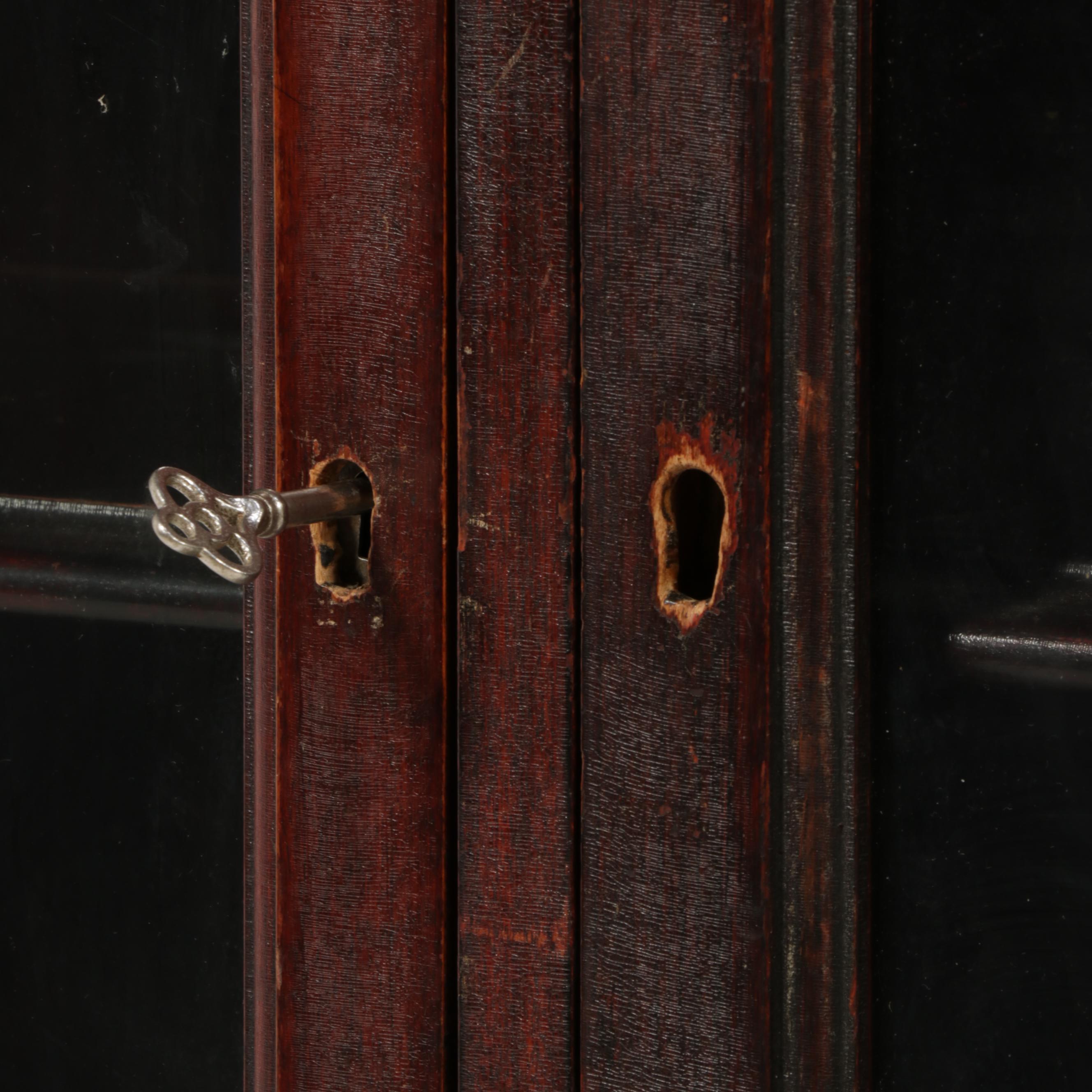 Victorian Hardwood Glass-Front Bookcase, Circa 1900