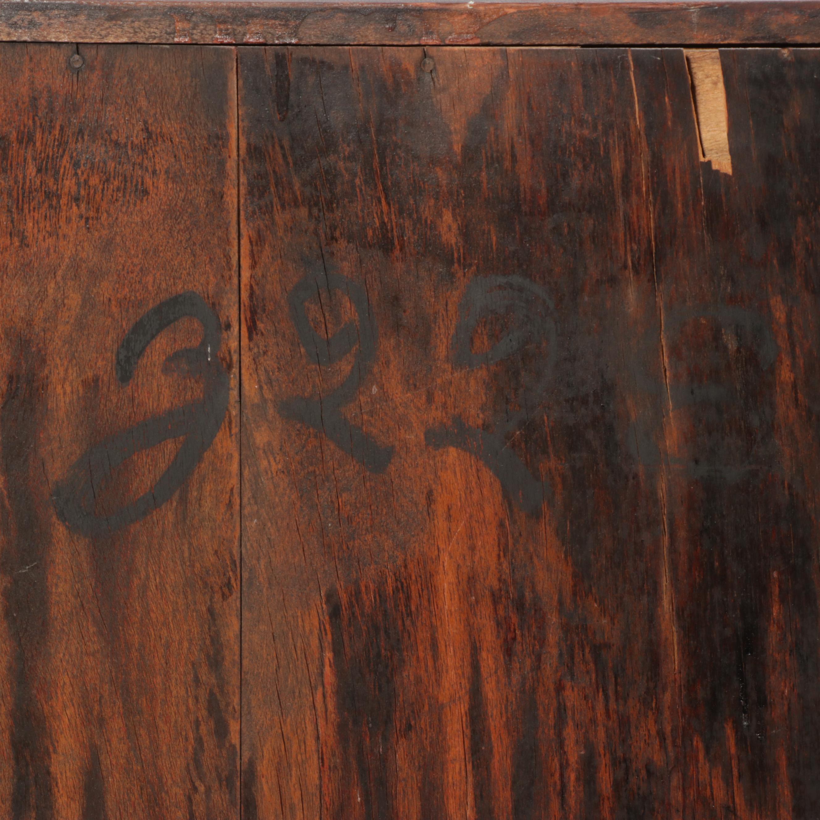 Victorian Hardwood Glass-Front Bookcase, Circa 1900