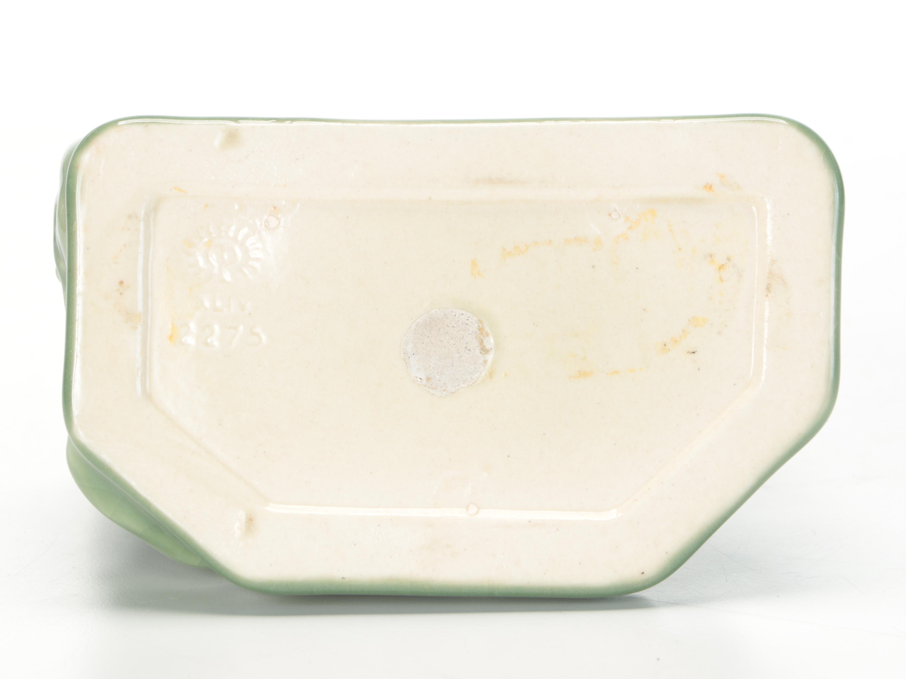 Rookwood Pottery "Rook" Green Glazed Ceramic Bookend, 1944