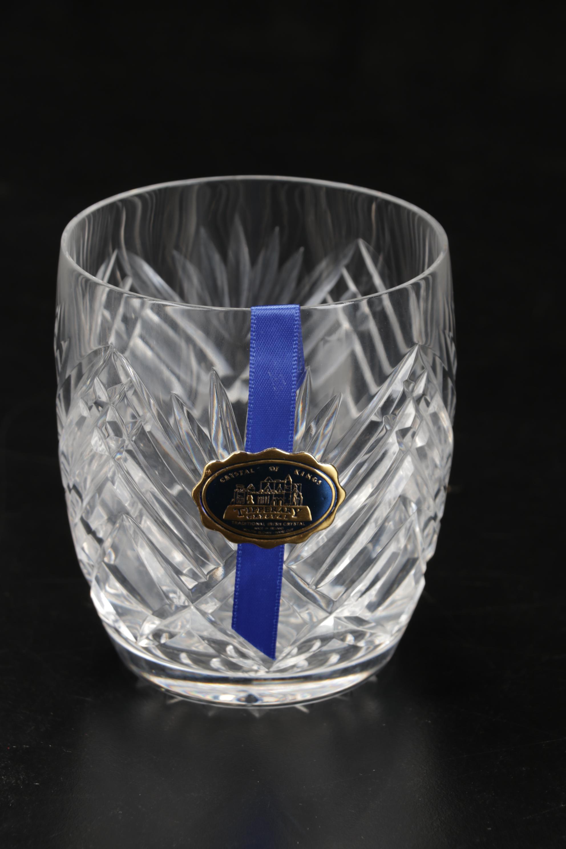 Tipperary Crystal "Slievenamon" Tumblers with Irish Crystal Master Cut Bowl