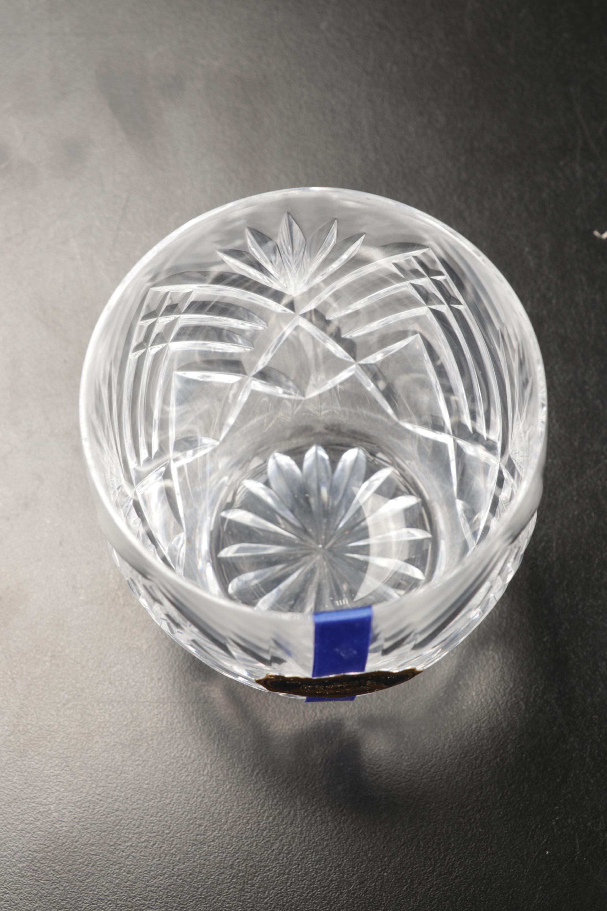 Tipperary Crystal "Slievenamon" Tumblers with Irish Crystal Master Cut Bowl