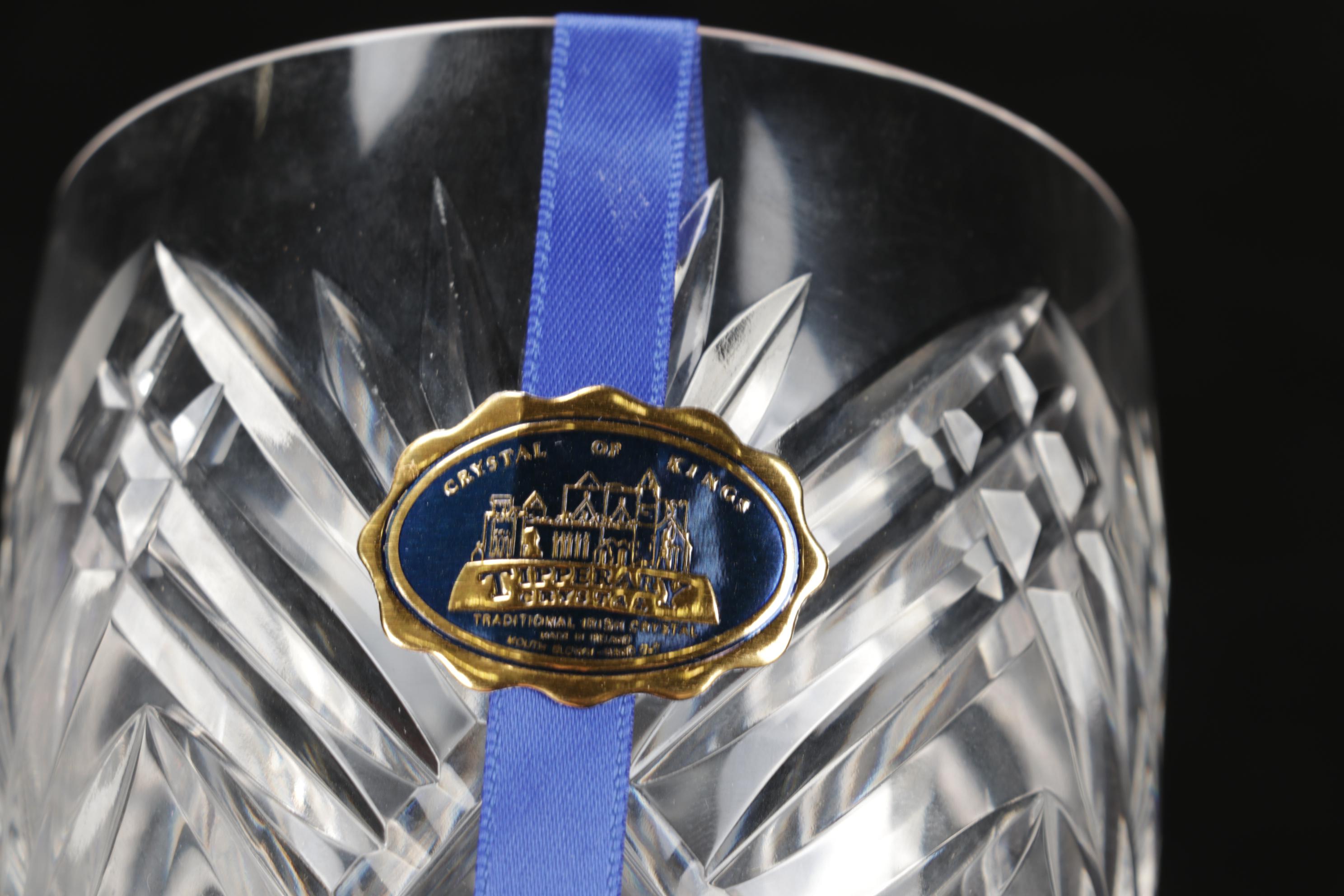 Tipperary Crystal "Slievenamon" Tumblers with Irish Crystal Master Cut Bowl