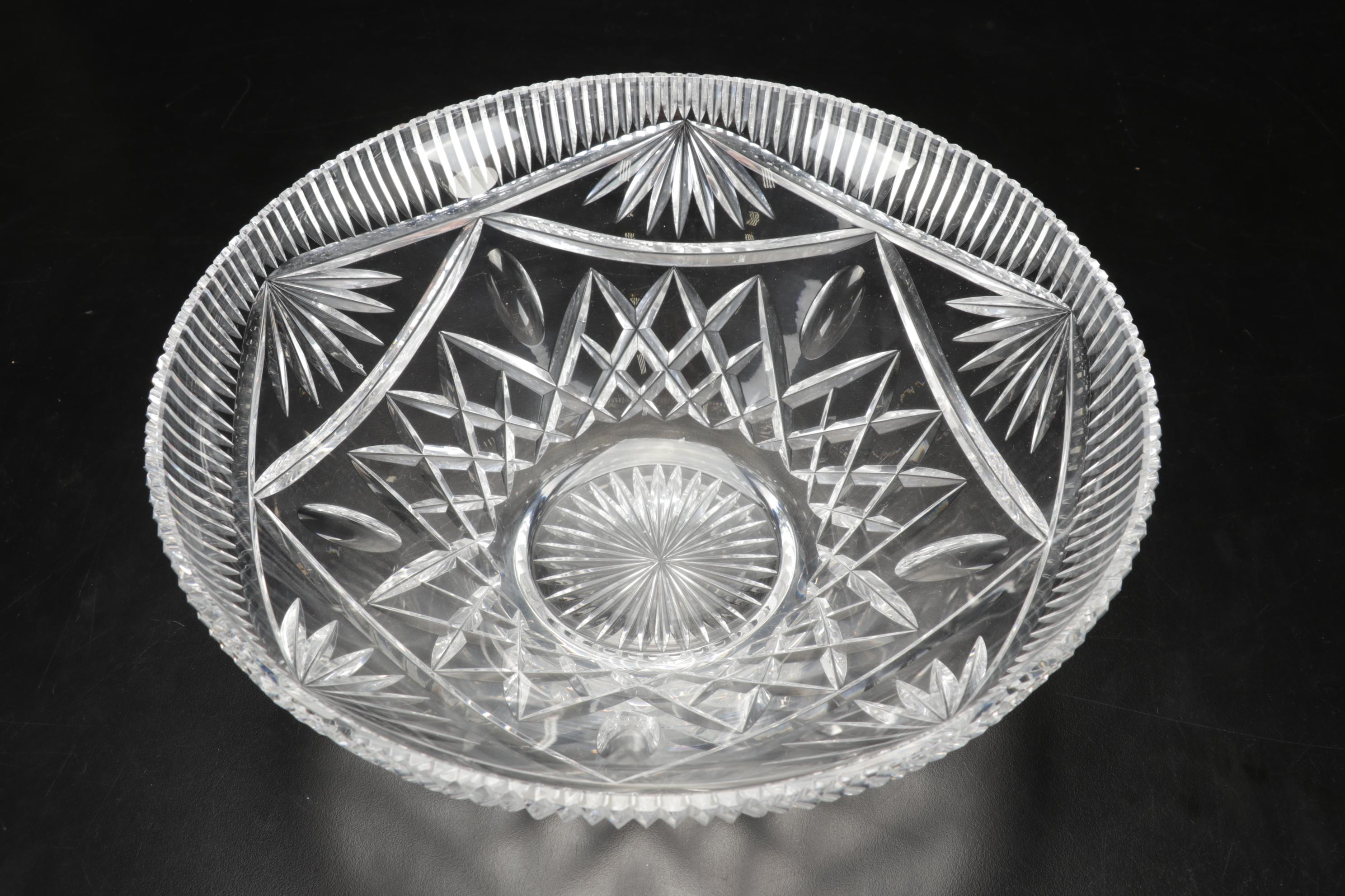 Tipperary Crystal "Slievenamon" Tumblers with Irish Crystal Master Cut Bowl
