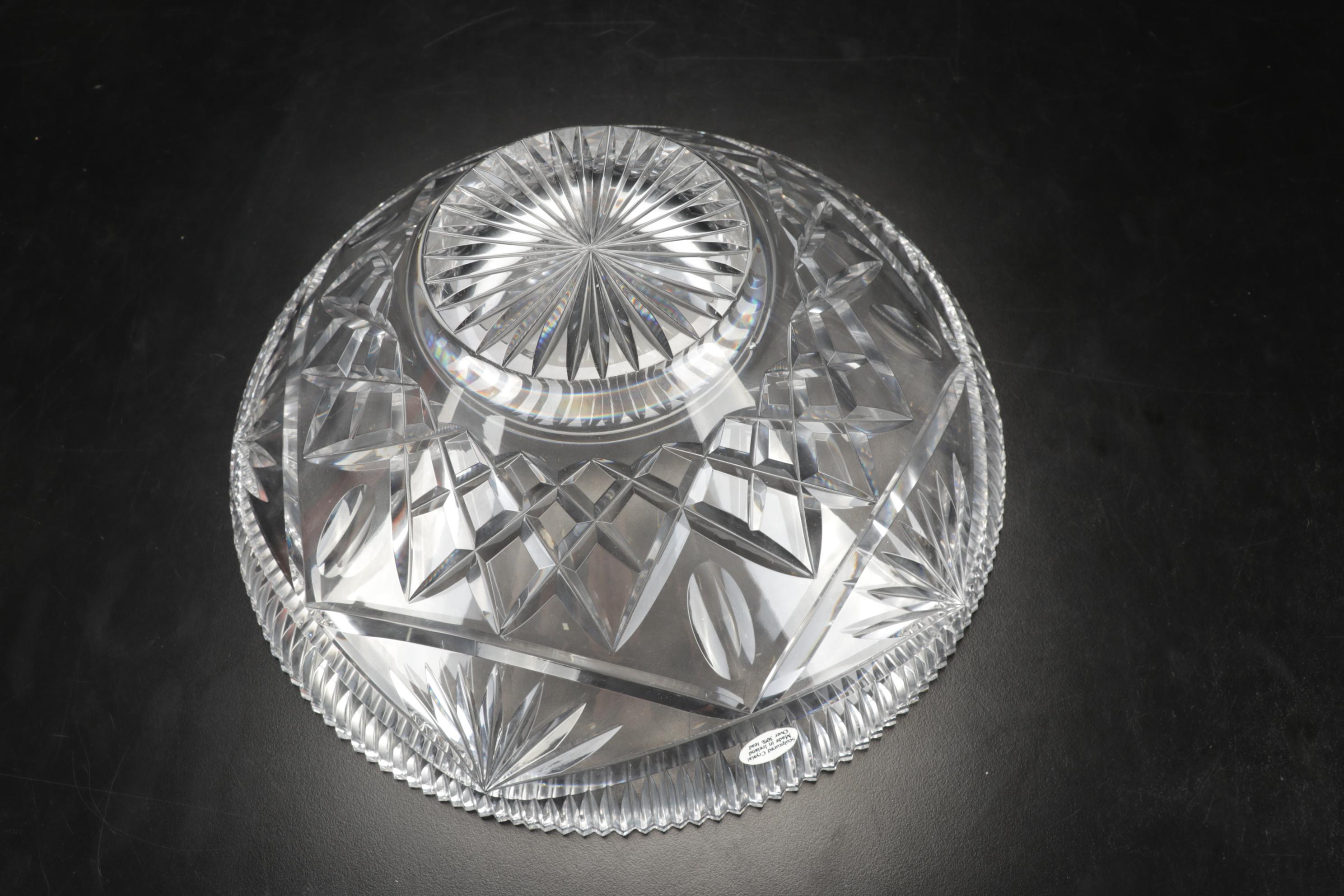 Tipperary Crystal "Slievenamon" Tumblers with Irish Crystal Master Cut Bowl