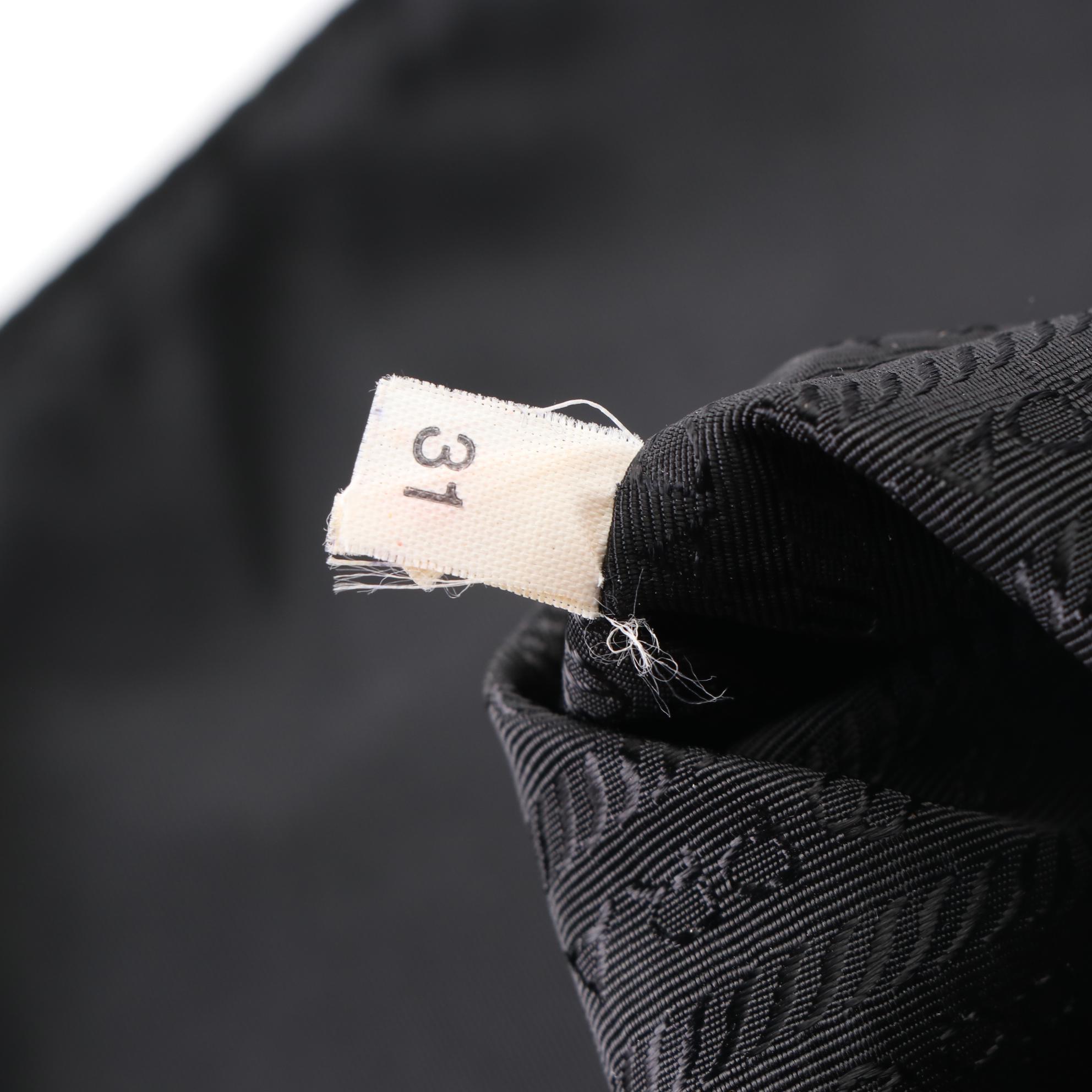 Prada Messenger Bag in Black Tessuto Nylon and Leather Trim