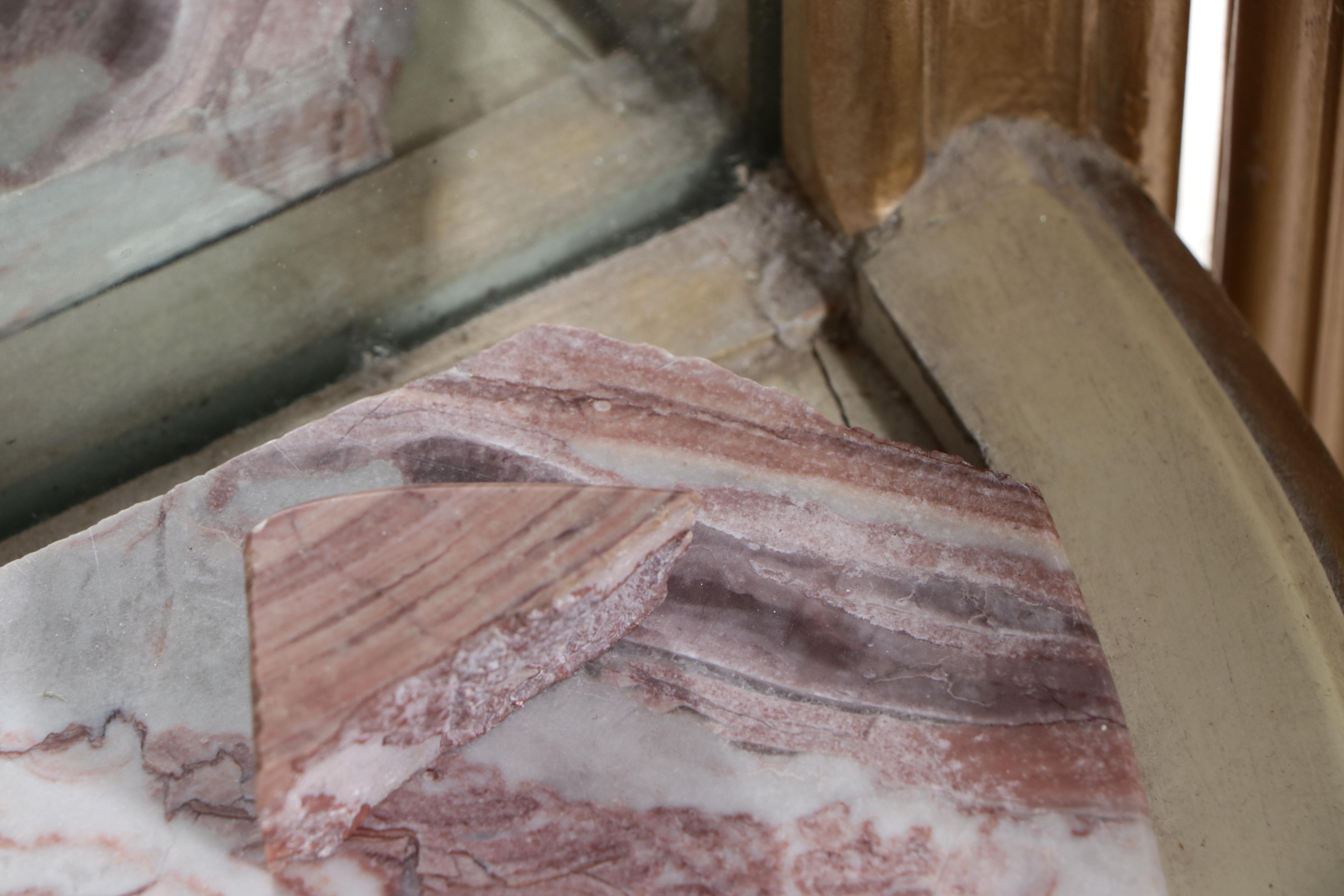 Hollywood Regency Style Dressing Table with Tri-Fold Floor Length Mirrors