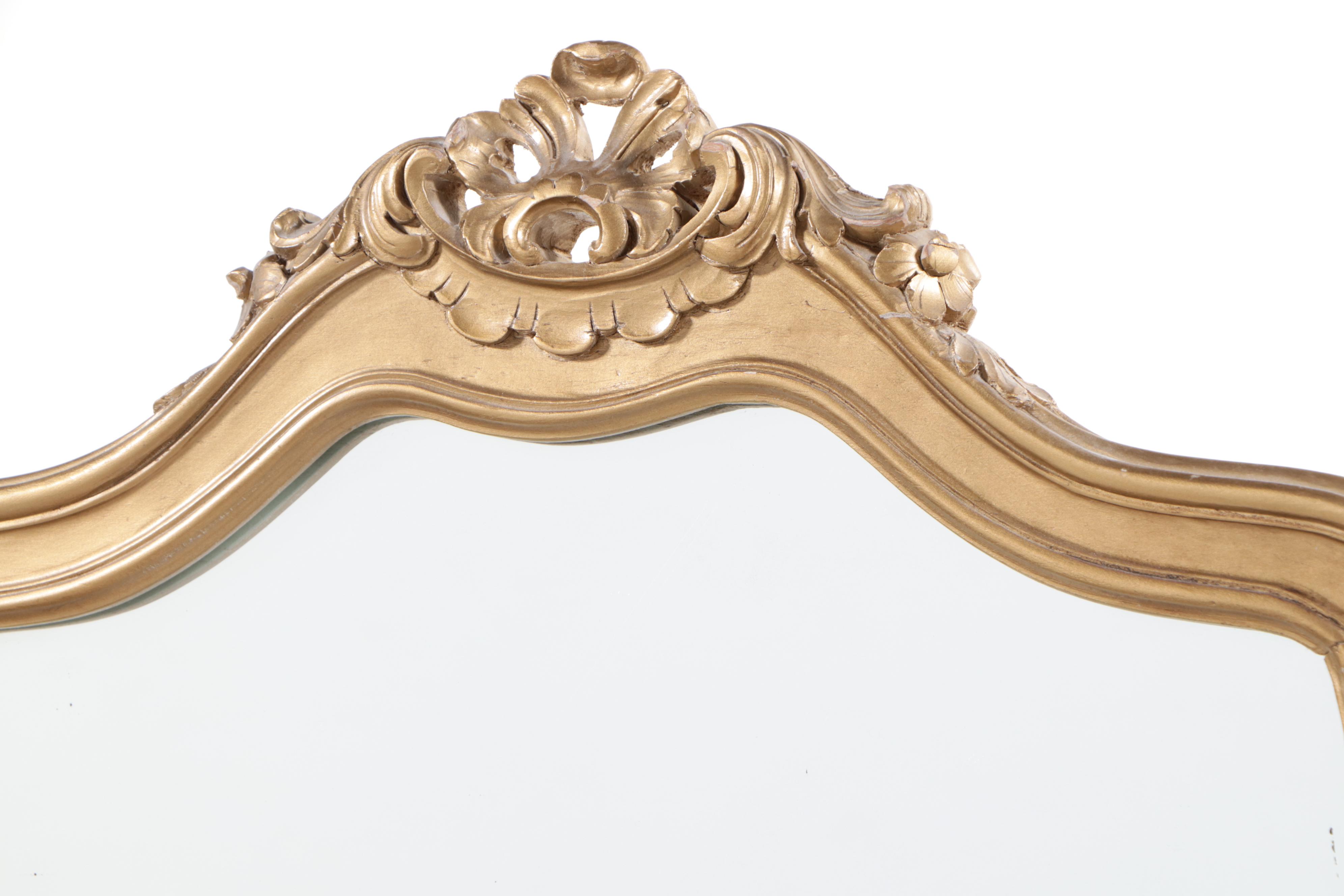 Hollywood Regency Style Dressing Table with Tri-Fold Floor Length Mirrors