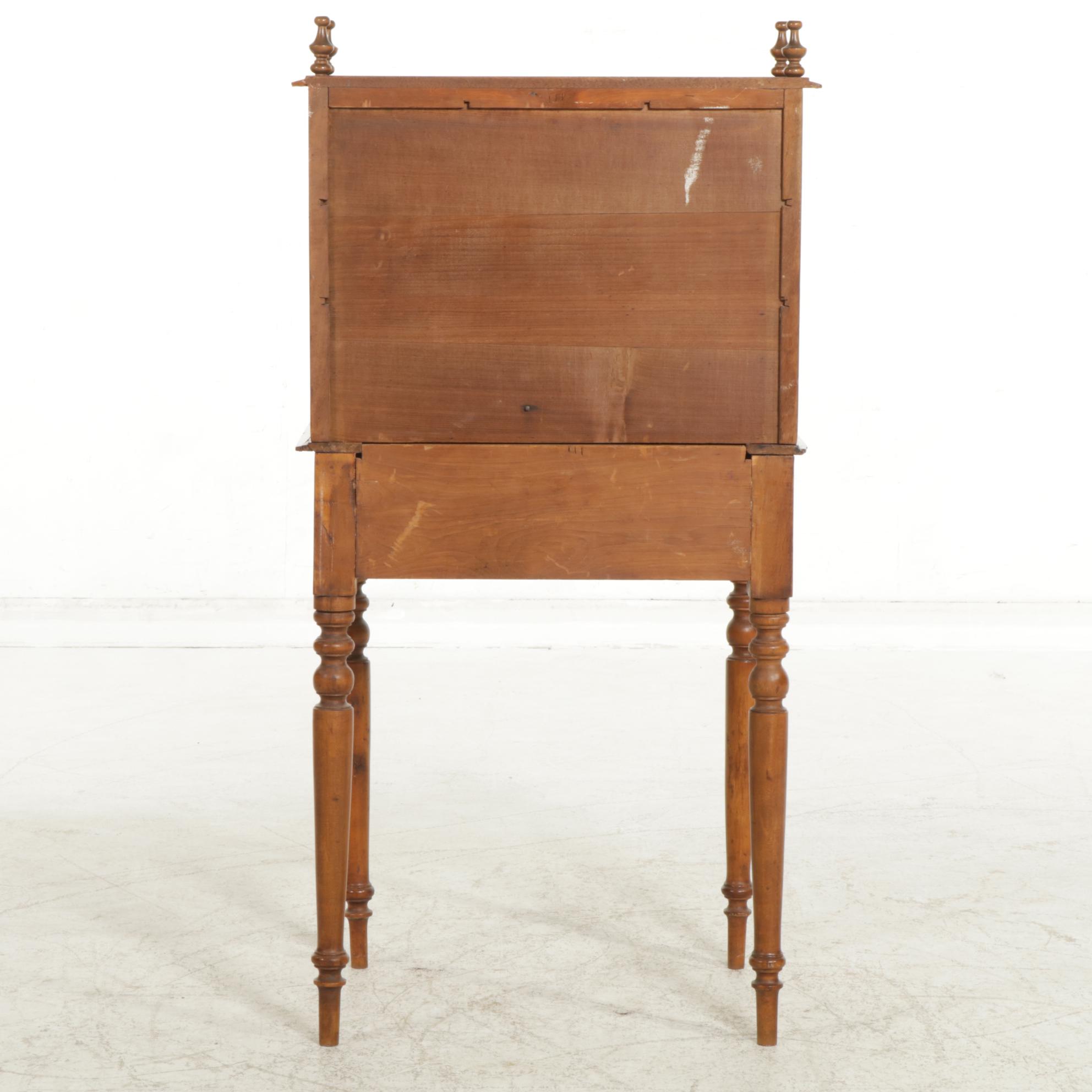 Victorian Walnut Secretary Desk, Late 19th Century