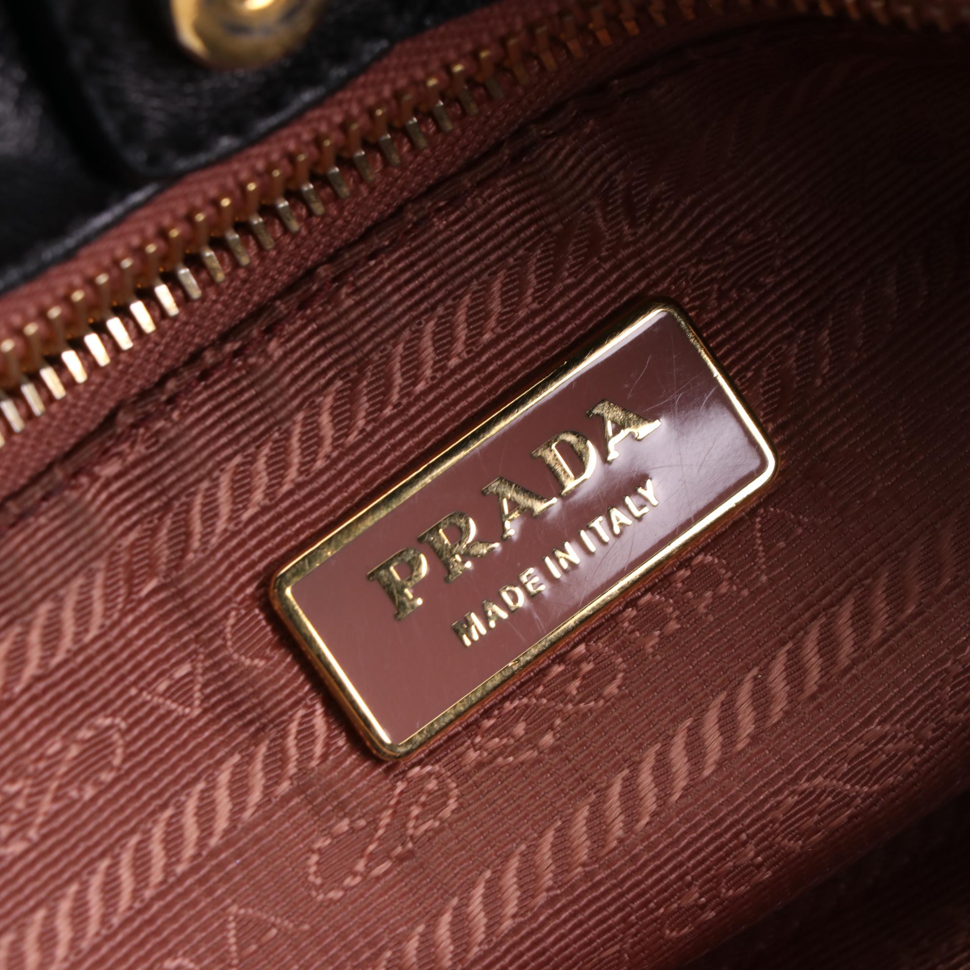 Prada Fiocco Bow Handbag in Tessuto Nylon and Leather