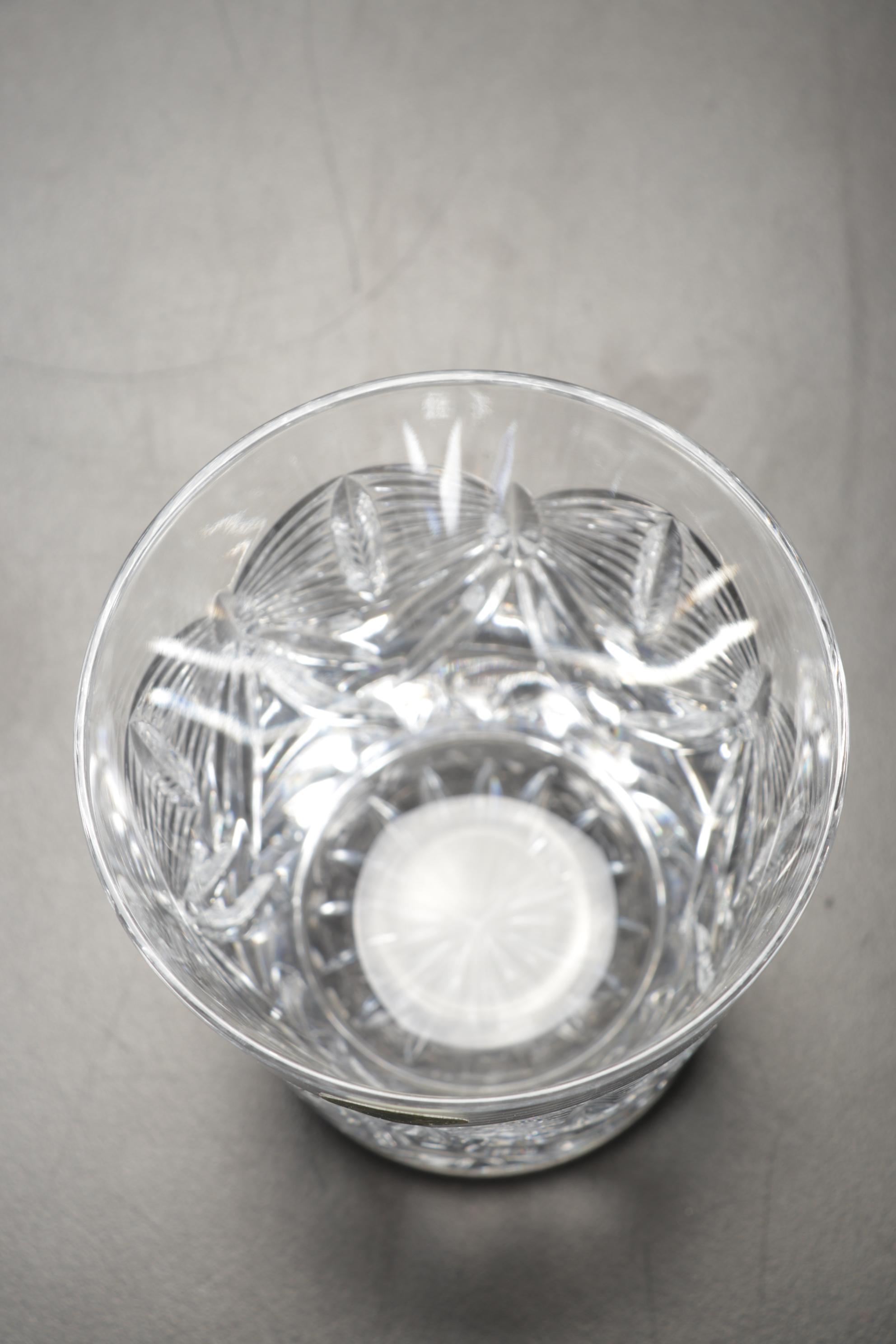 Waterford "Happiness" Millennium Series Double Old-Fashioned Glasses