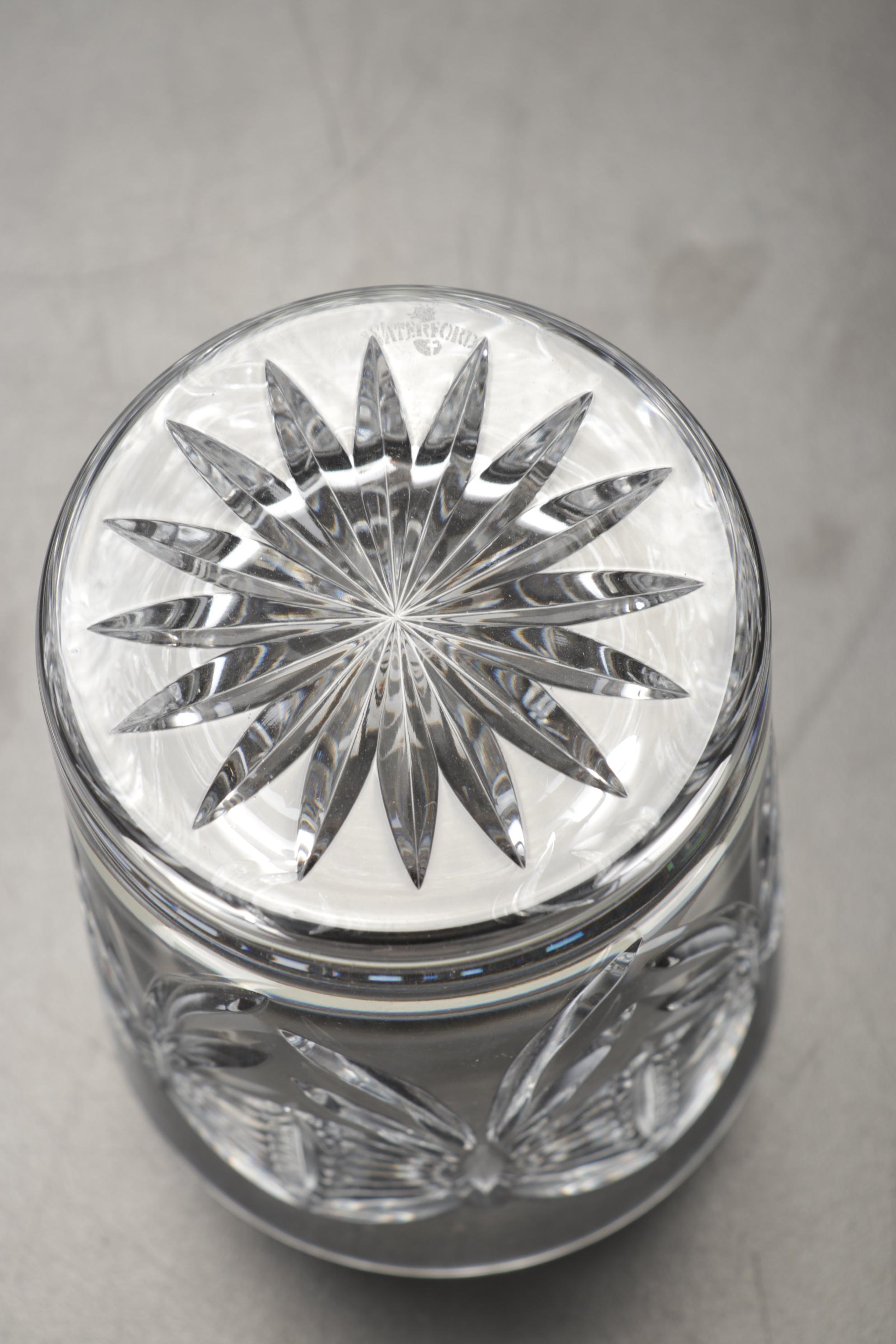 Waterford "Happiness" Millennium Series Double Old-Fashioned Glasses