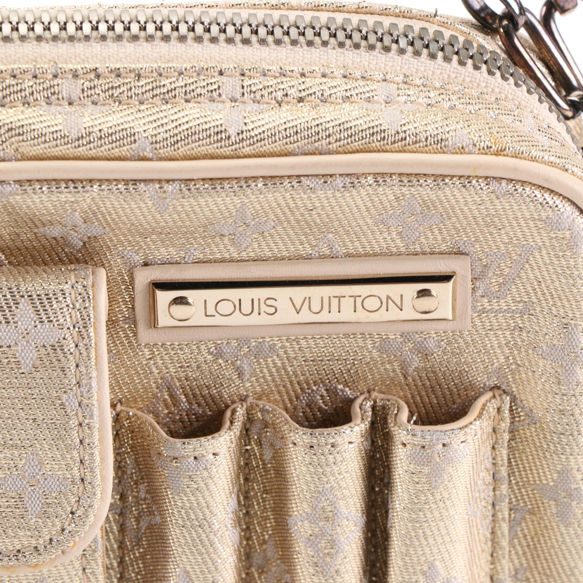 Louis Vuitton Limited Edition McKenna Bag in Gold Mini Lin Shine Canvas