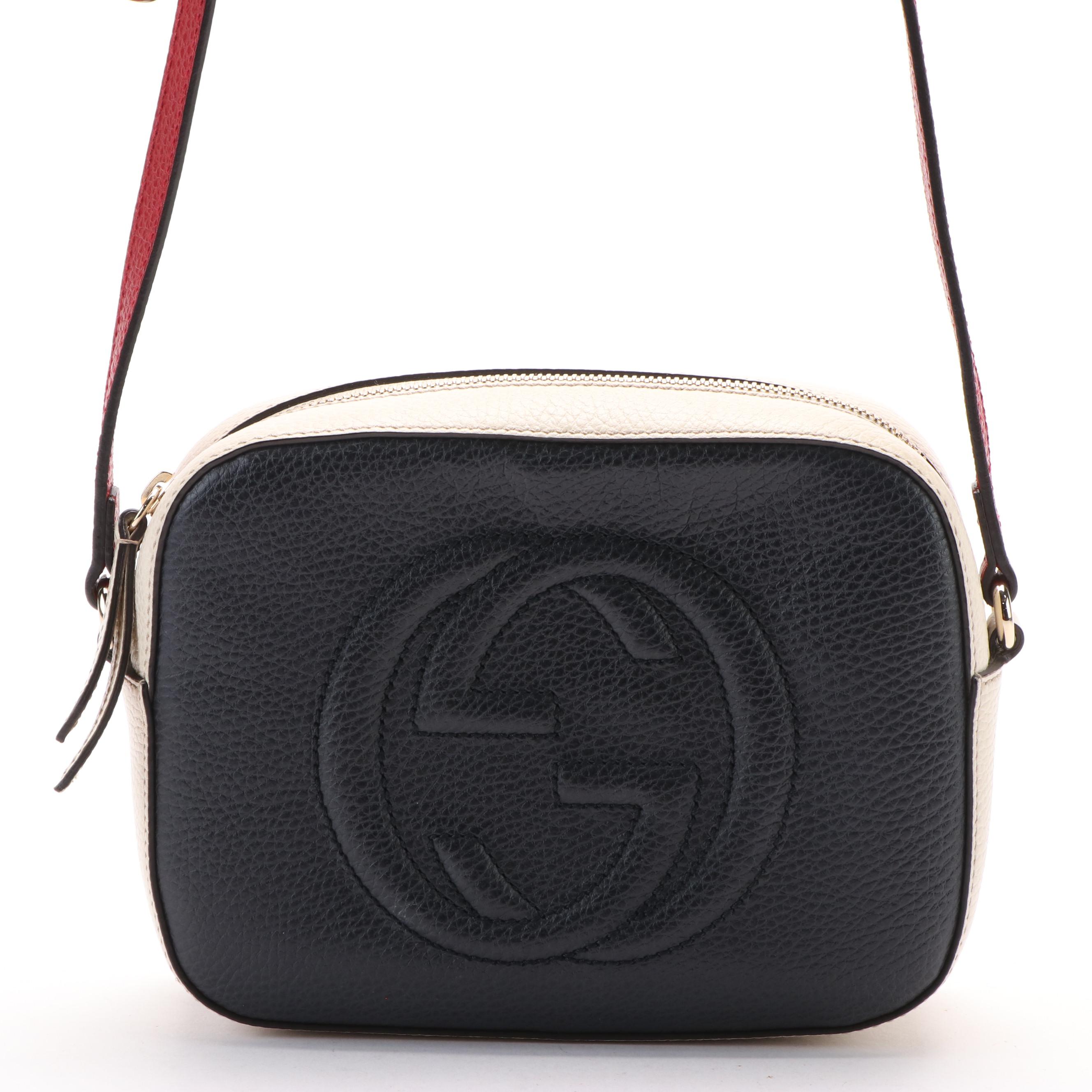 Gucci Soho Disco Crossbody Bag in Bicolor Grain Leather