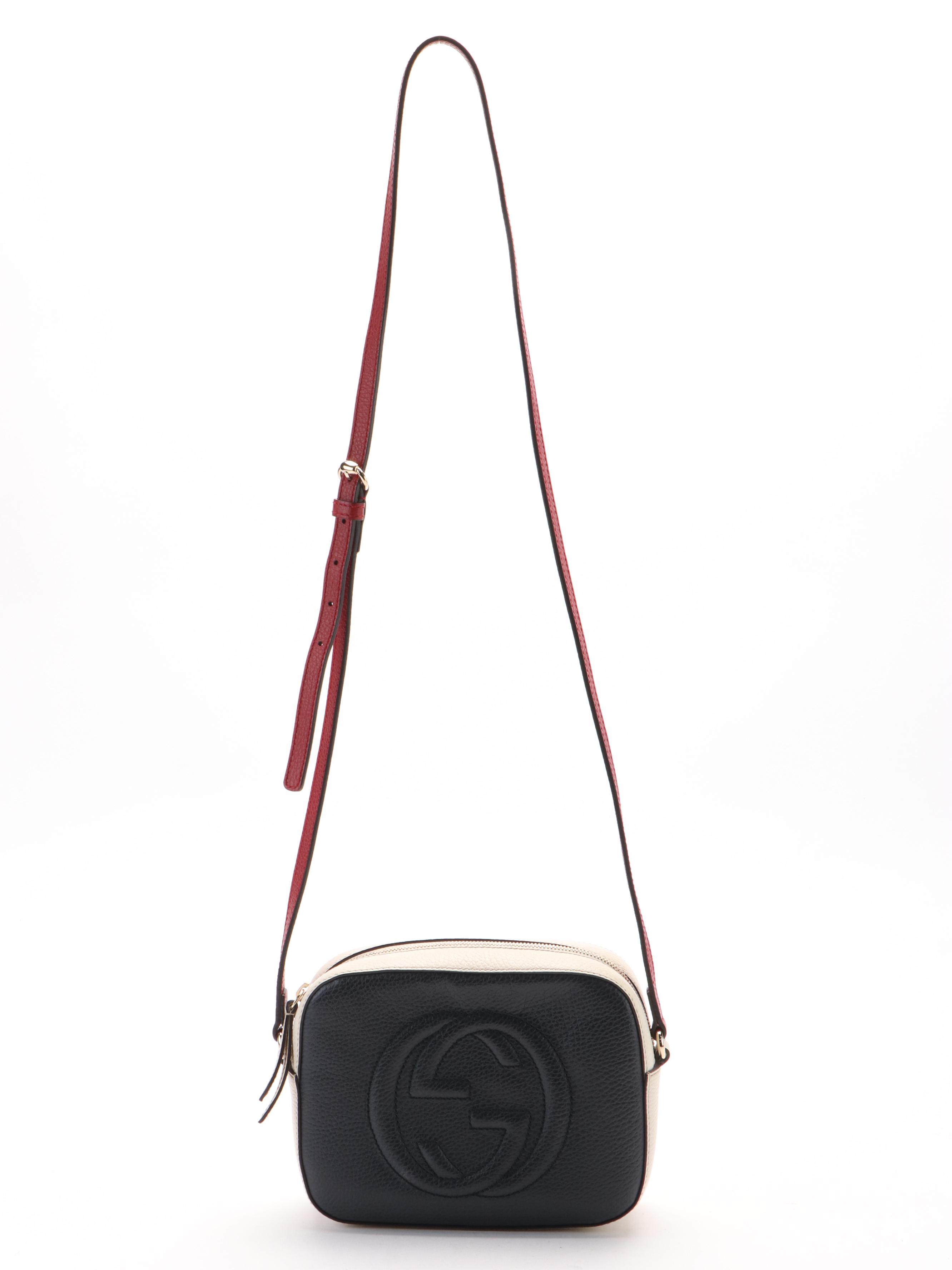 Gucci Soho Disco Crossbody Bag in Bicolor Grain Leather
