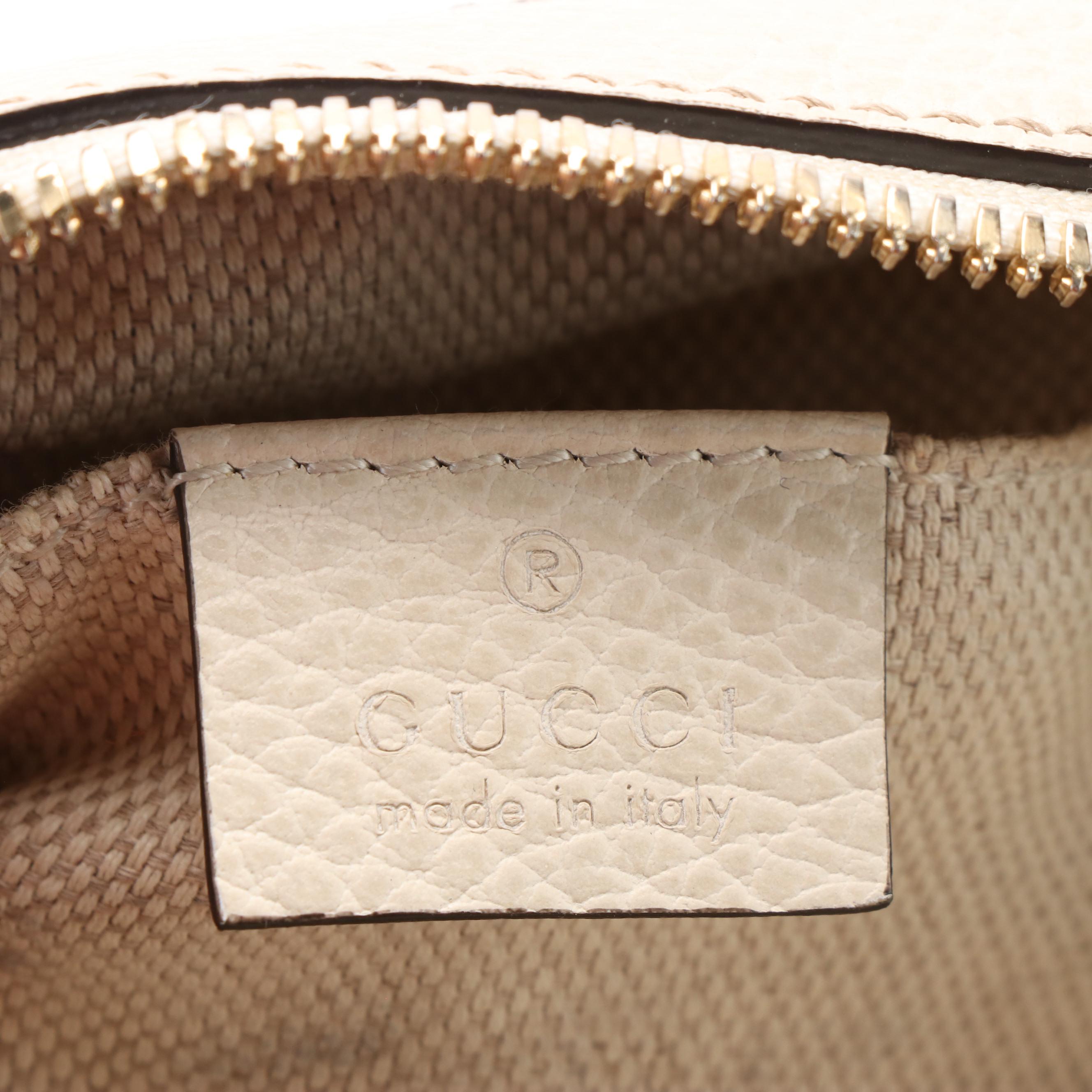 Gucci Soho Disco Crossbody Bag in Bicolor Grain Leather