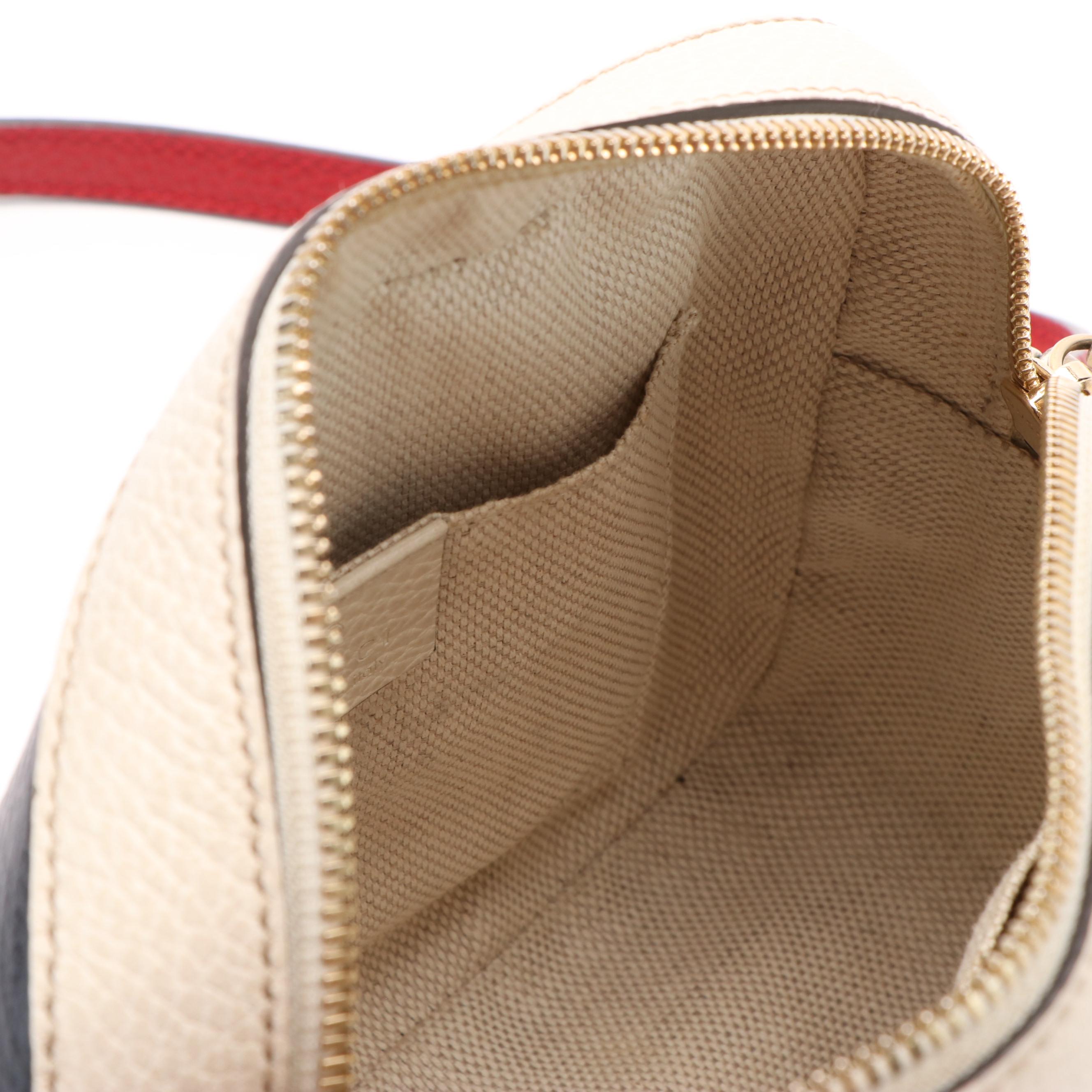 Gucci Soho Disco Crossbody Bag in Bicolor Grain Leather