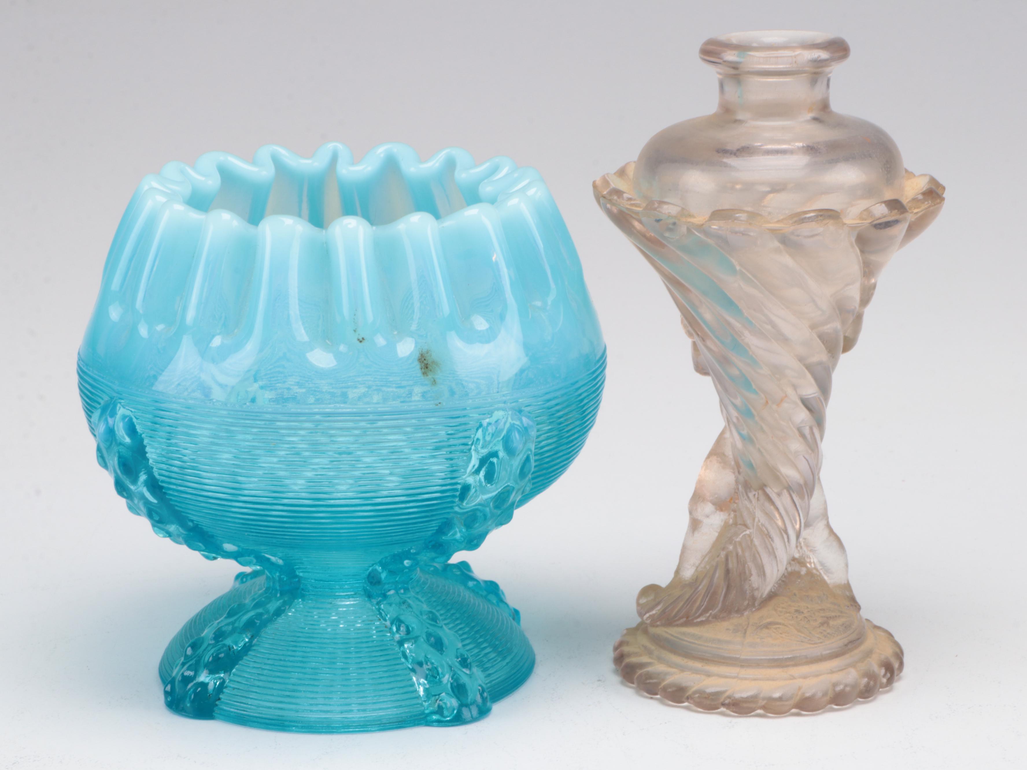 Fenton, Dugan with OtherBowls, Epergne, Vase and More Tableware