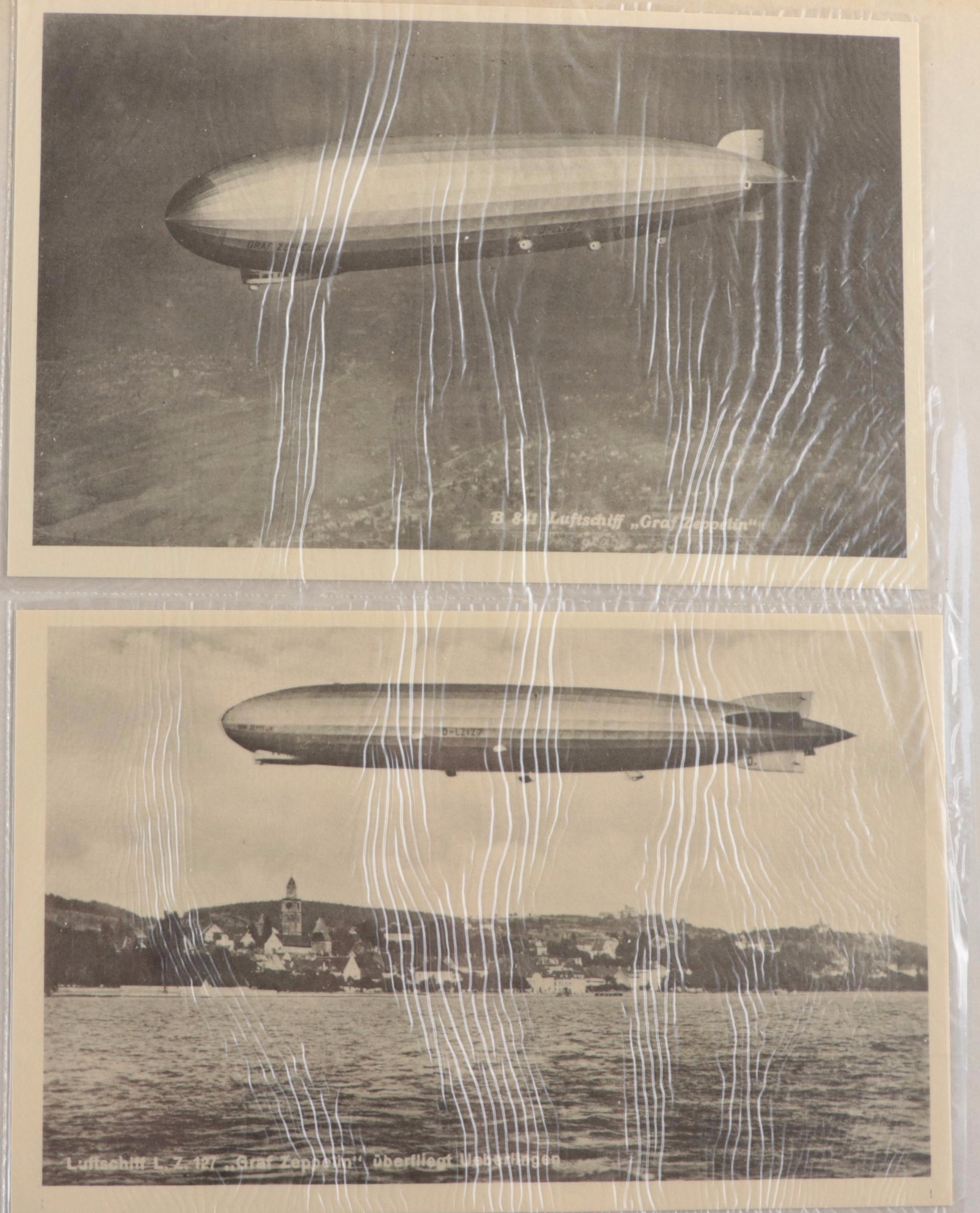 German Zeppelin Postcards, Stamps and Postal Covers, 1930s