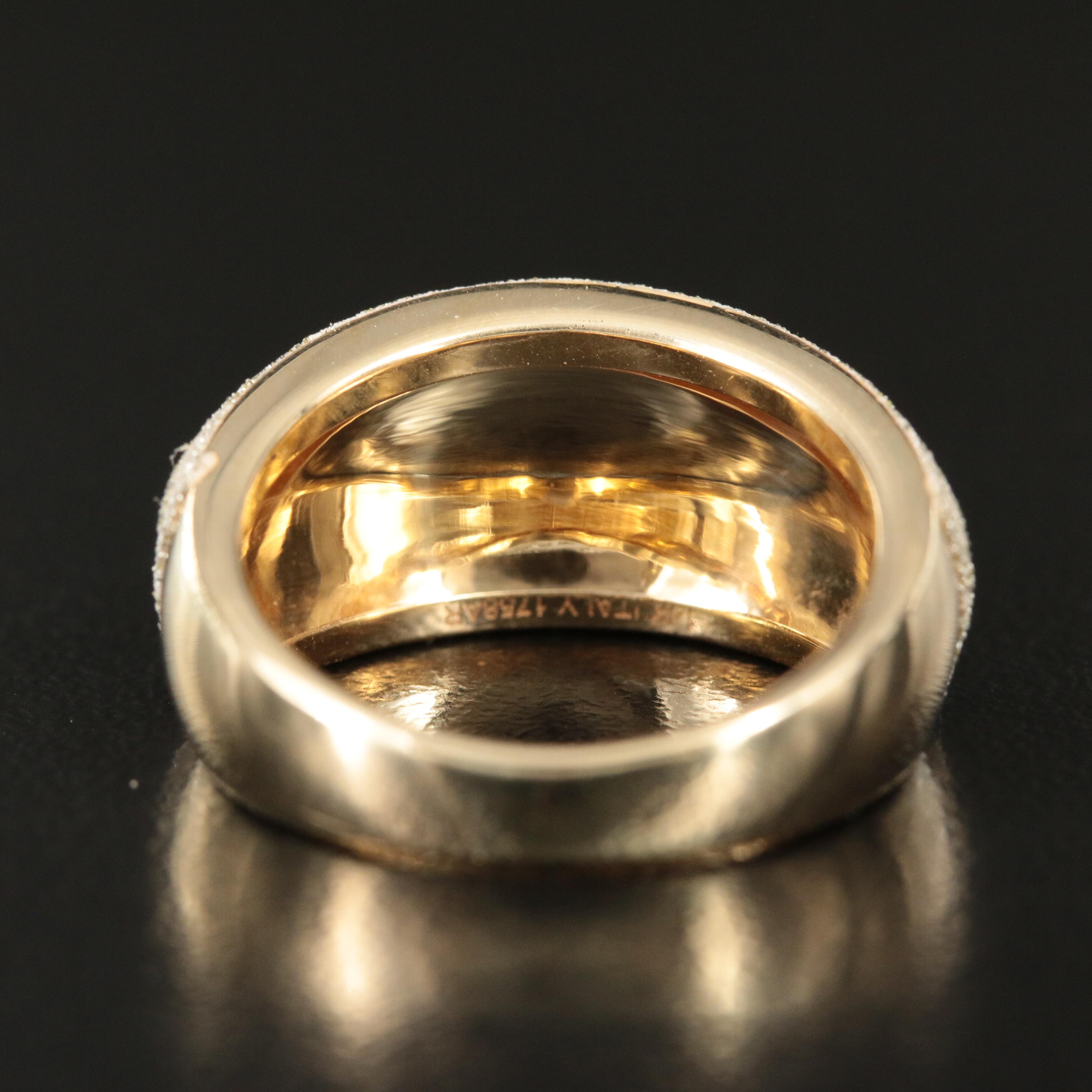 14K Domed Ring